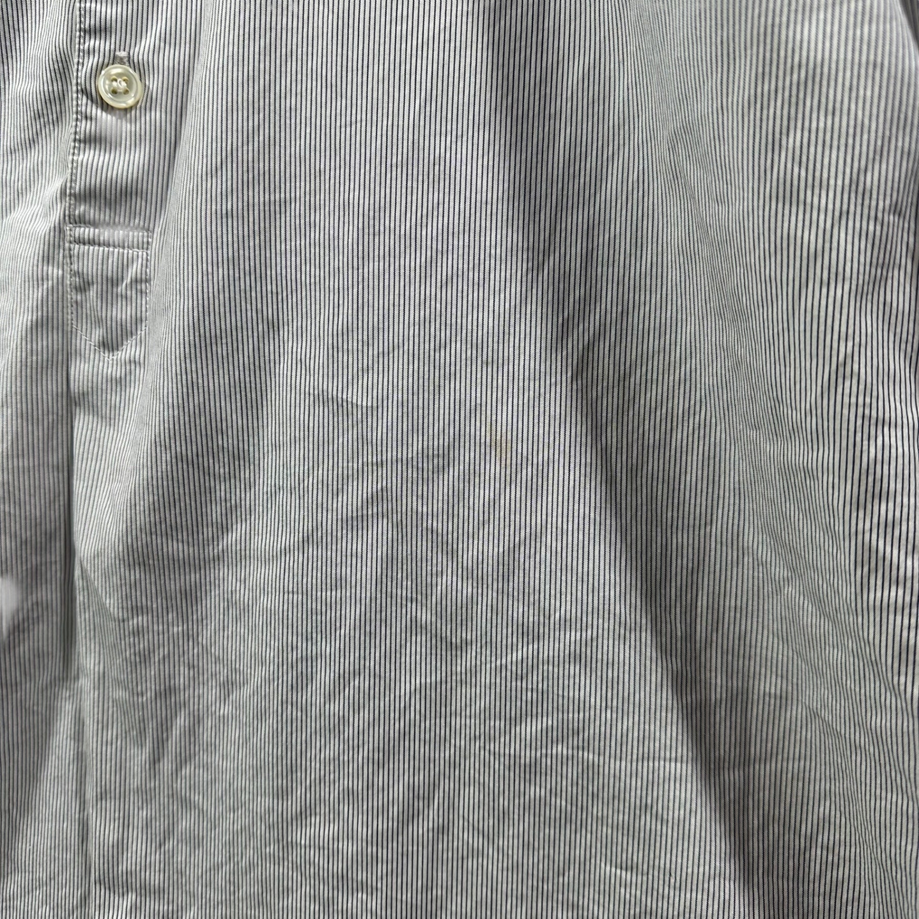 A.P.C.(アーペーセー) Switch Stripe Pullover Shirt 切替 ストライプ プルオーバー シャツ M ライトブルー×ホワイト