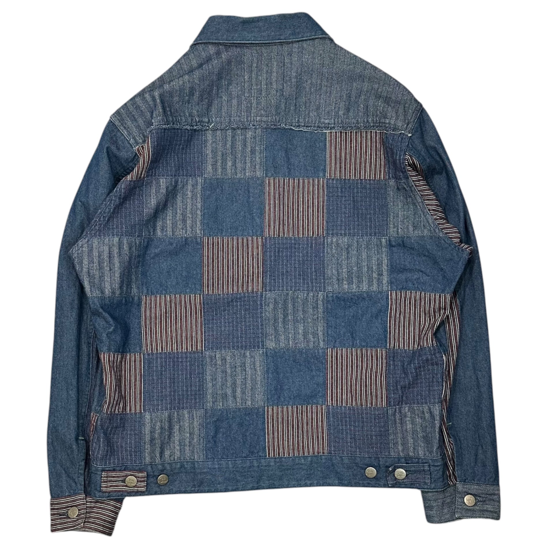 Karl Helmut(カールヘルム) Patchwork Denim Jacket パッチワーク デニム ジャケット P031IFJM03 B FREE インディゴ×レッド PINK HOUSE