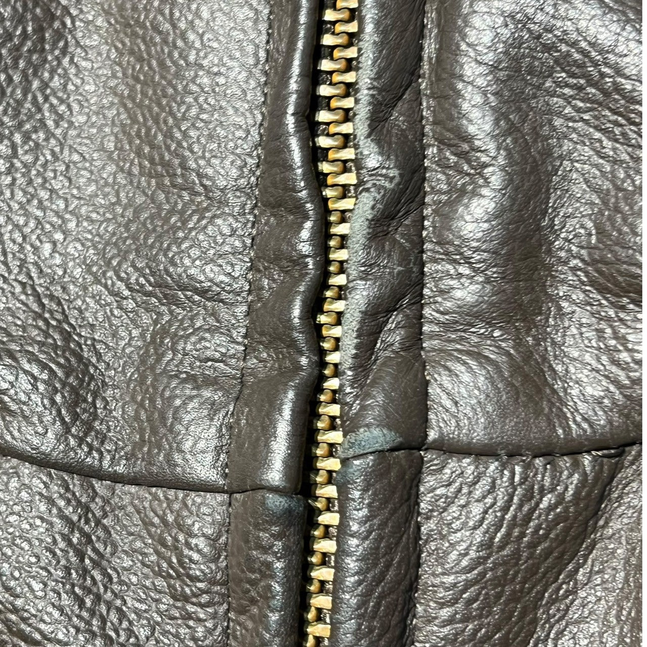 US NAVY(アメリカ海軍) 80's G-1 USN Leather Flight Jacket G-1 レザー フライト ジャケット 8415-00-268-7799 40(L) ブラウン 80年代 brill bros. TALON ジップ ミリタリー