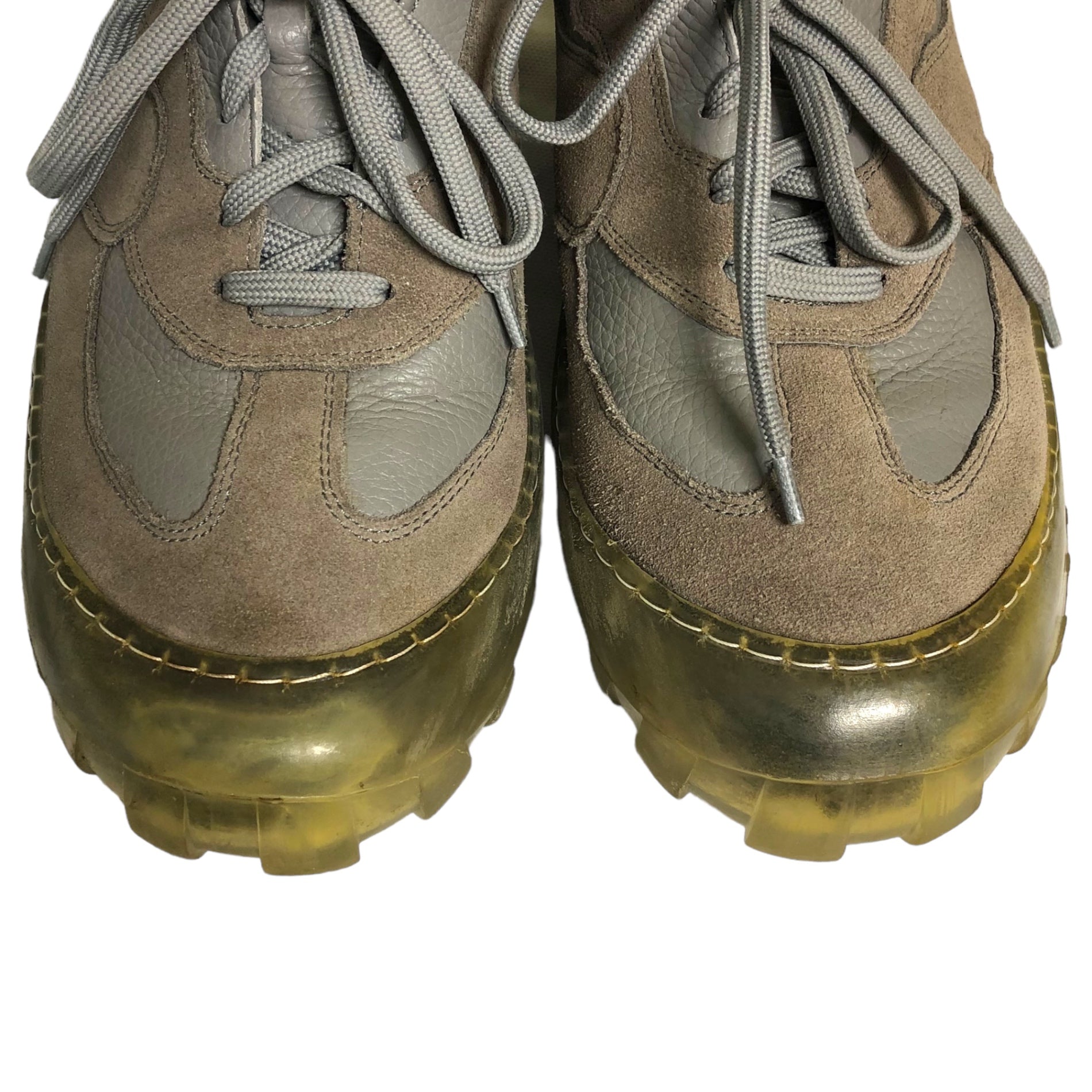 A-COLD-WALL(アコールドウォール) Strand 180 スウェード レザー クリアソール 厚底 パネル ローカット スニーカー テック 44(28cm程度) グレー