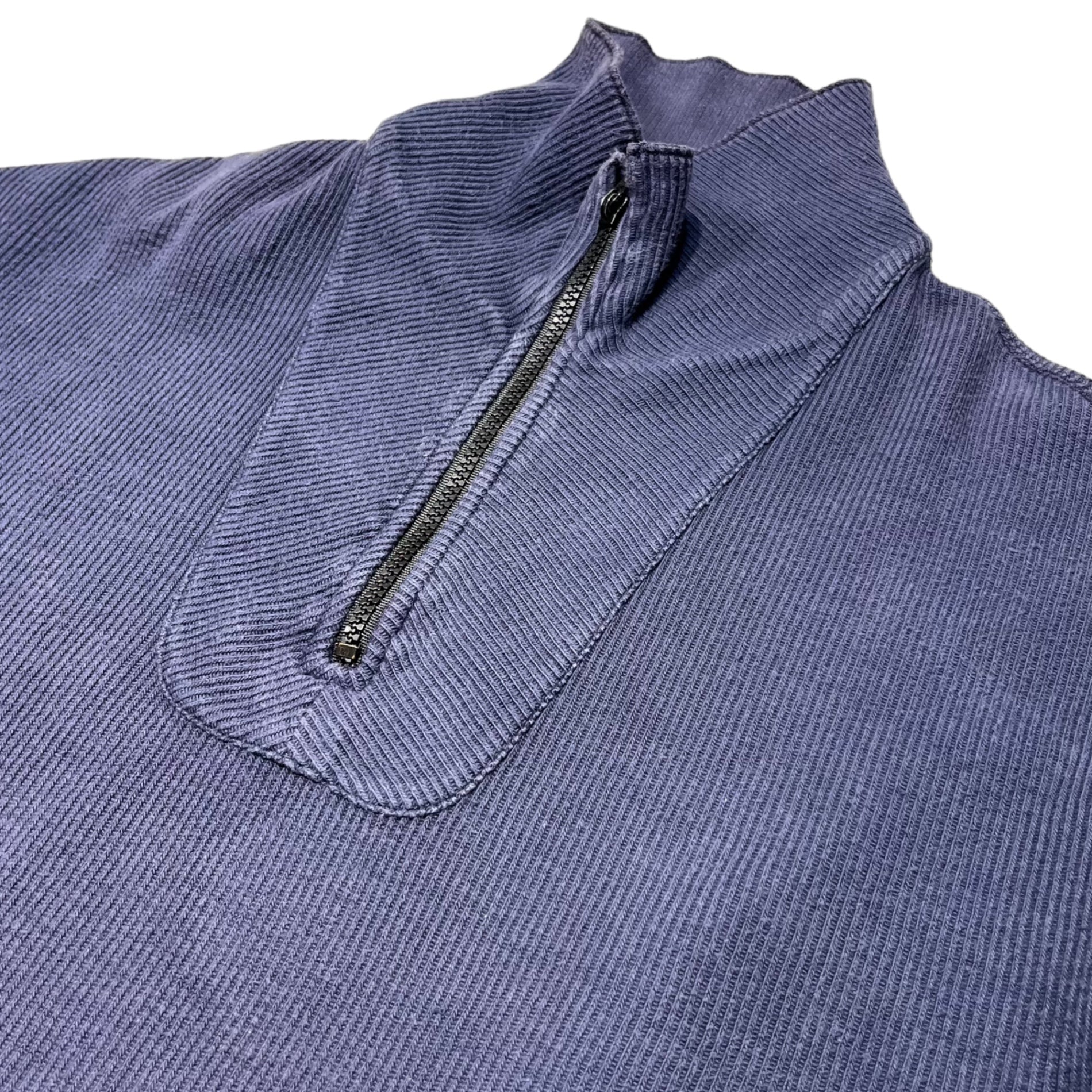 STONE ISLAND(ストーンアイランド) 80's ~ 90's "MARINA" Reversible half zip pullover cut and sew リバーシブル ハーフ ジップ プルオーバー カットソー 90年代 XL ネイビー 80年代~90年代 Archive