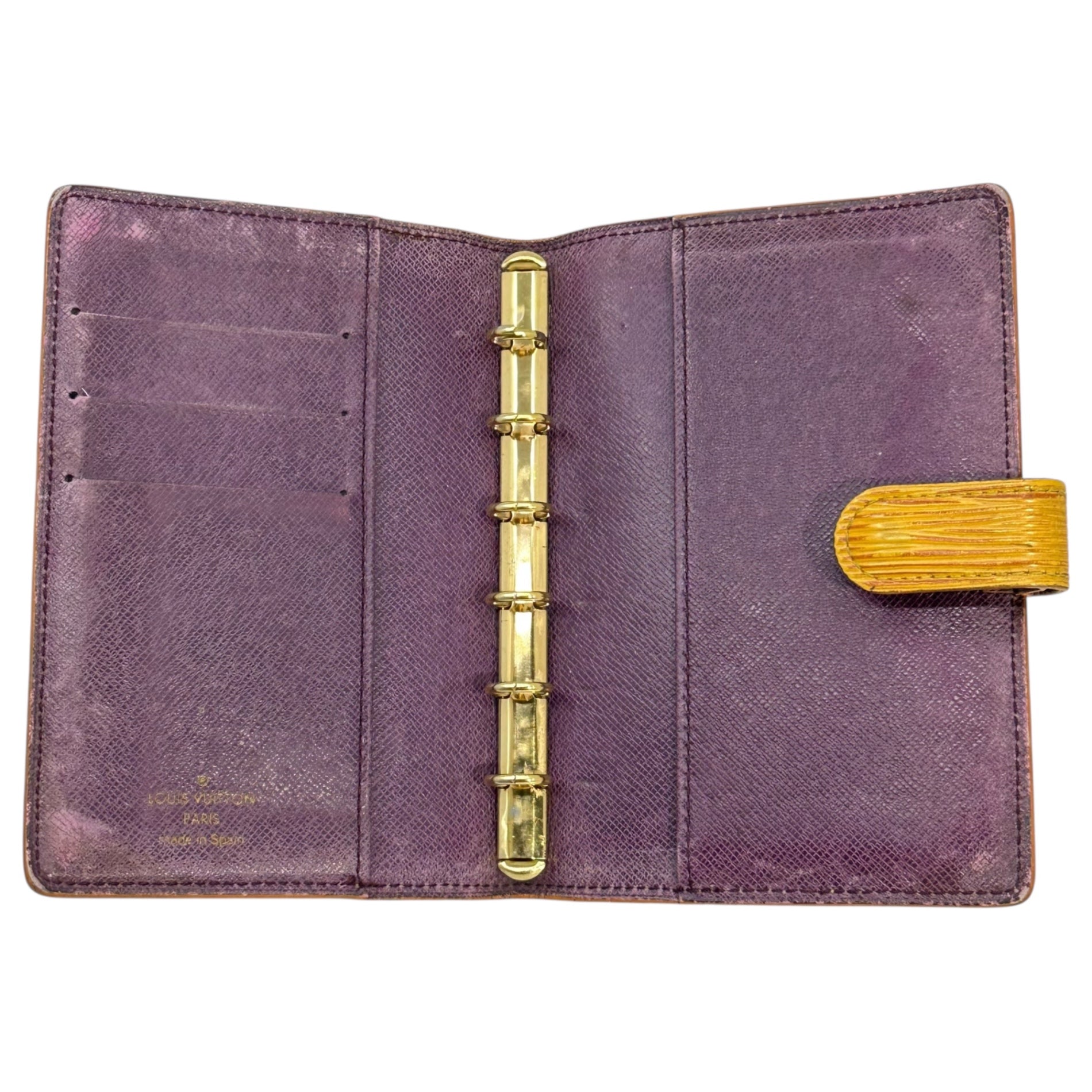 LOUIS VUITTON(ルイヴィトン) 96's アジェンダPM 手帳カバー 96年製 型番:R20059 イエロー 製造番号:CA1906