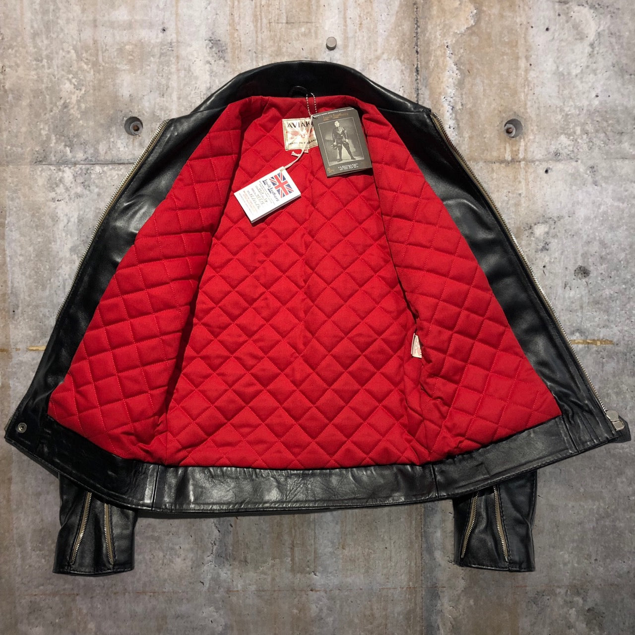 LEWIS Leathers(ルイスレザー) DOMINATOR TIGHT FIT ドミネーター ライトフィット レザージャケット ライダースジャケット IT51 34(Sサイズ程度) ブラック