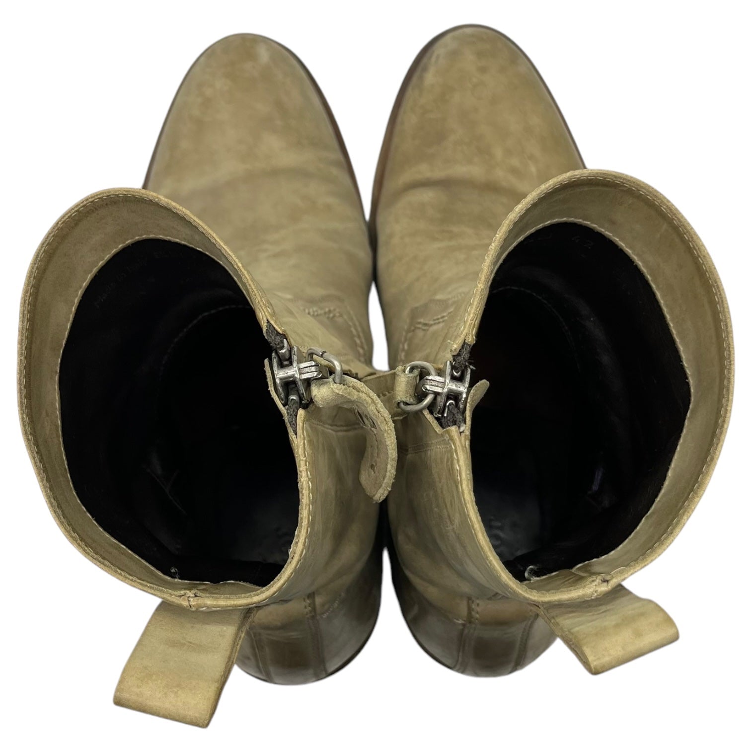 Dior HOMME(ディオールオム) 00's side zip pecos boots サイドジップ ペコス ブーツ クリスヴァンアッシュ期 8E BU 42(27.0cm程度) アイボリー