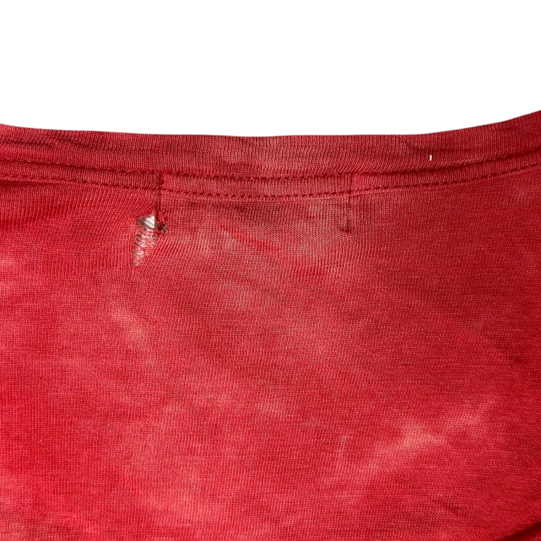 YOHJI YAMAMOTO POUR HOMME(ヨウジヤマモトプールオム) Tie-dye long-sleeved crew-neck cut and sewn タイダイ染め 長袖 クルーネック カットソー 3(L程度) レッド