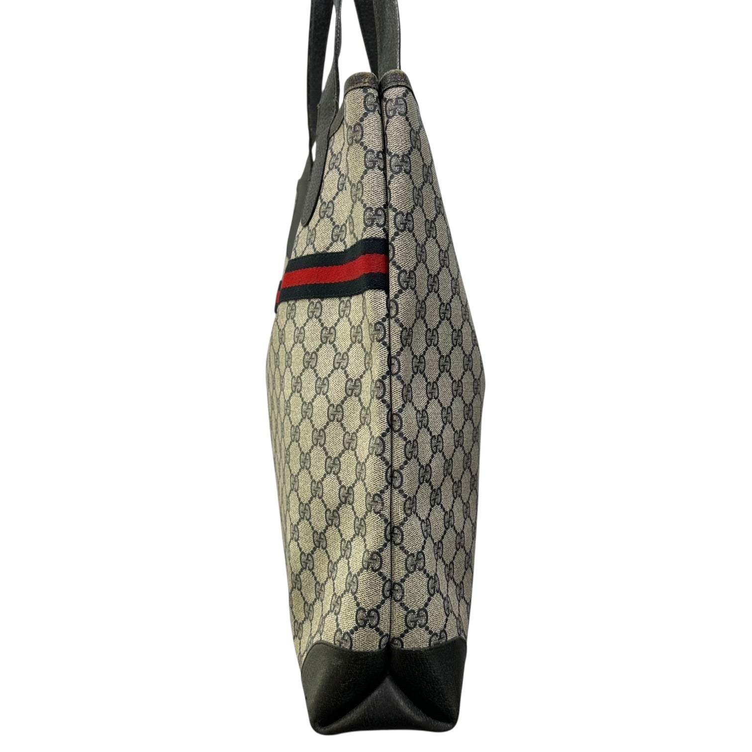 GUCCI(グッチ) OLD GG Sherry Line Tote Bag GG シェリーライン トート バッグ 002.904.0131 グレー×ネイビー ヴィンテージ