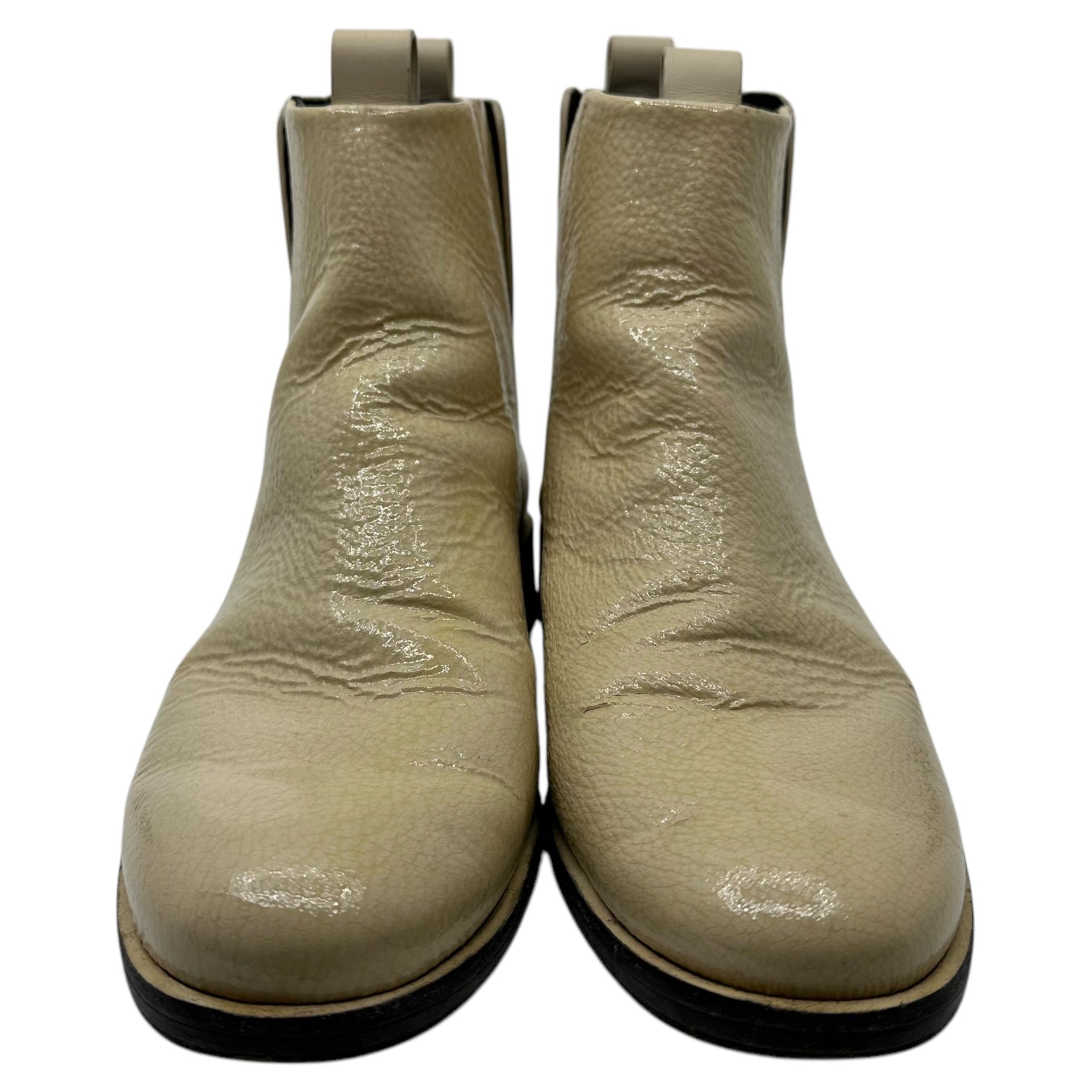 MERCEDES CASTILLO(メルセデス カスティロ) side gore leather boots サイドゴア レザー ブーツ 41(25.5cm程度) アイボリー