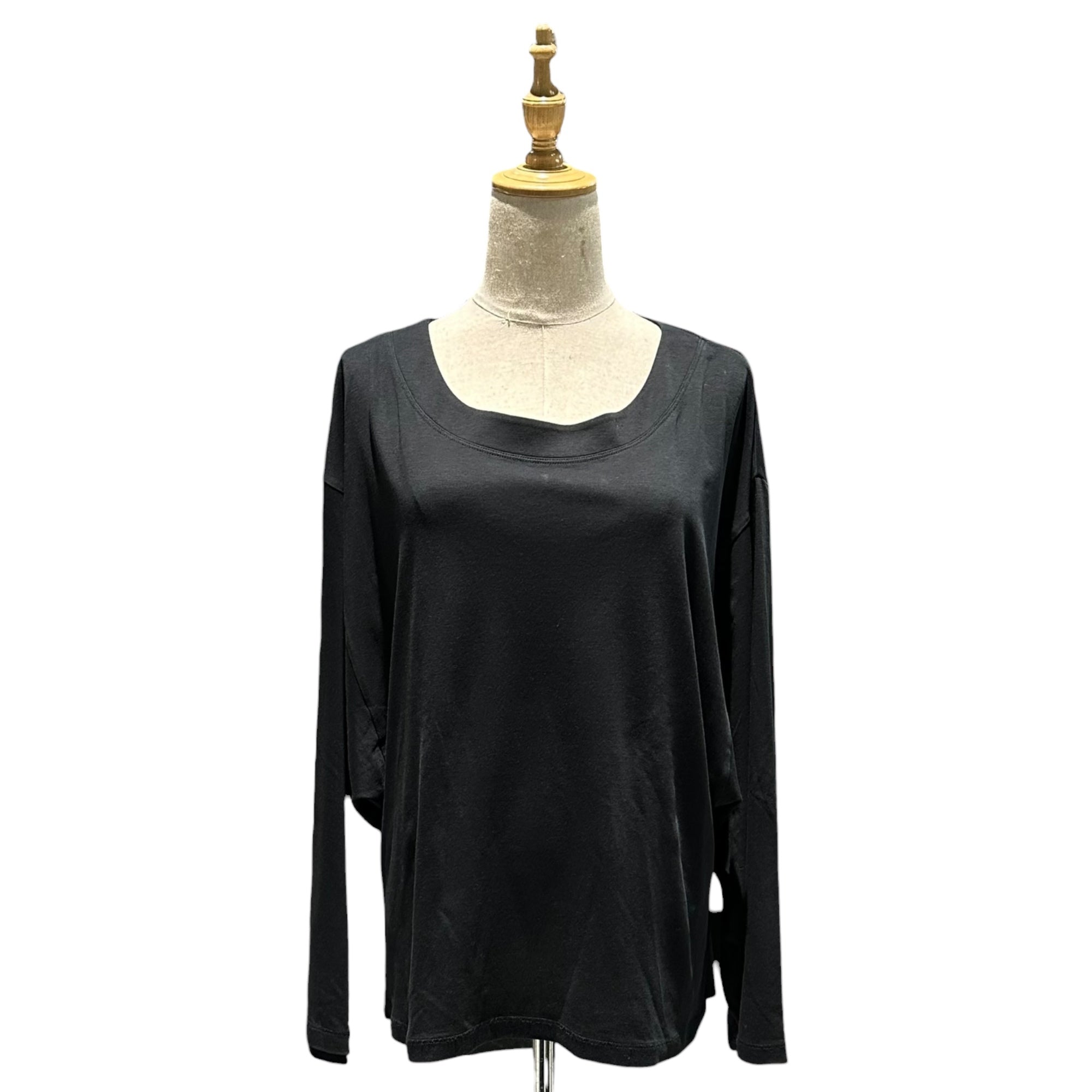MM6 Maison Margiela(エムエムシックス) 2015's Wide-Sleeve Basic T-Shirt ワイドスリーブ ベーシック カットソー 52GC000122329 M ブラック スタッフインターナショナル 男性着用可能