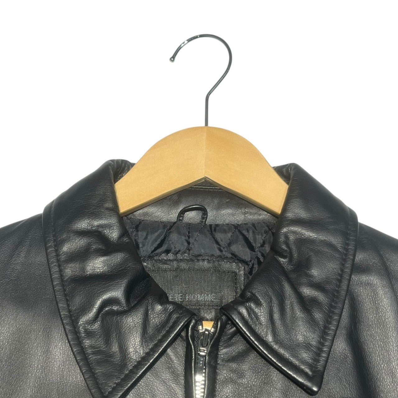 TETE HOMME(テットオム) 00's cow hide leather jacket カウハイド レザー ジャケット コート 本革 16385002 L ブラック