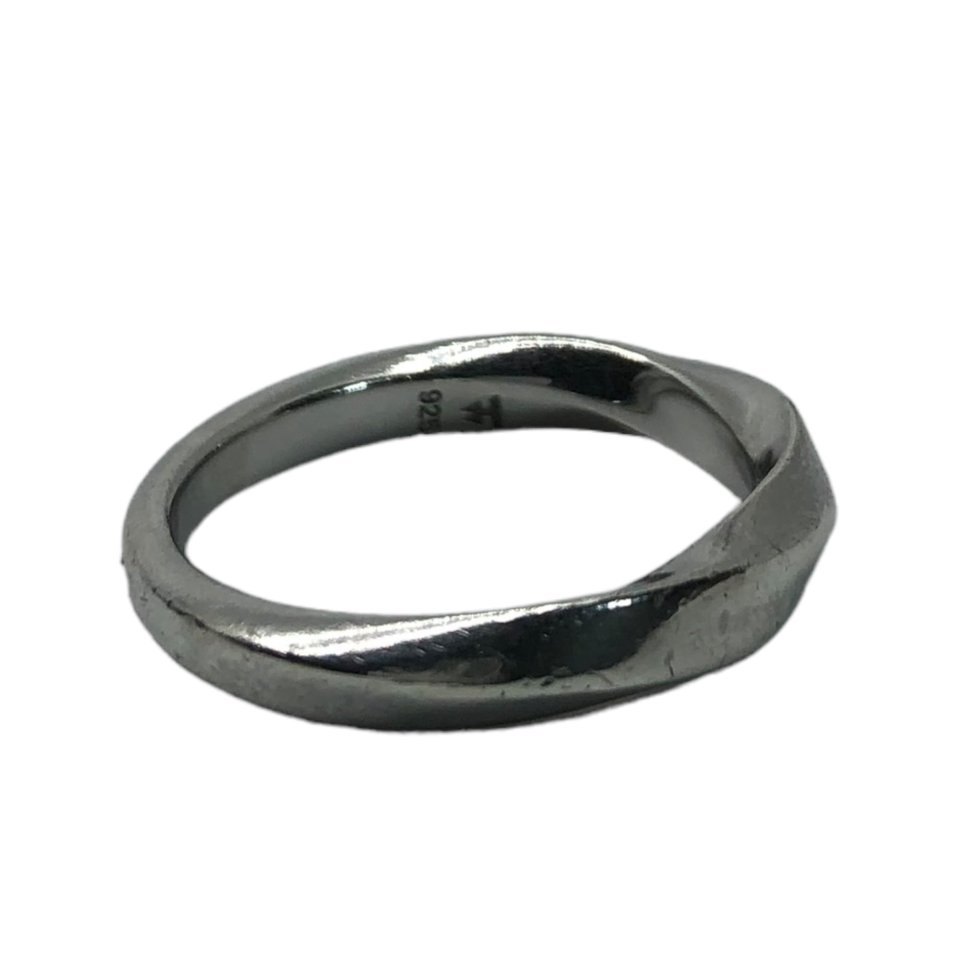 TOM WOOD(トムウッド) INFINITY BAND SLIM インフィニティ バンド スリム シルバー ねじれ リング R75XWNA01S925 62(約22号) シルバー silver925