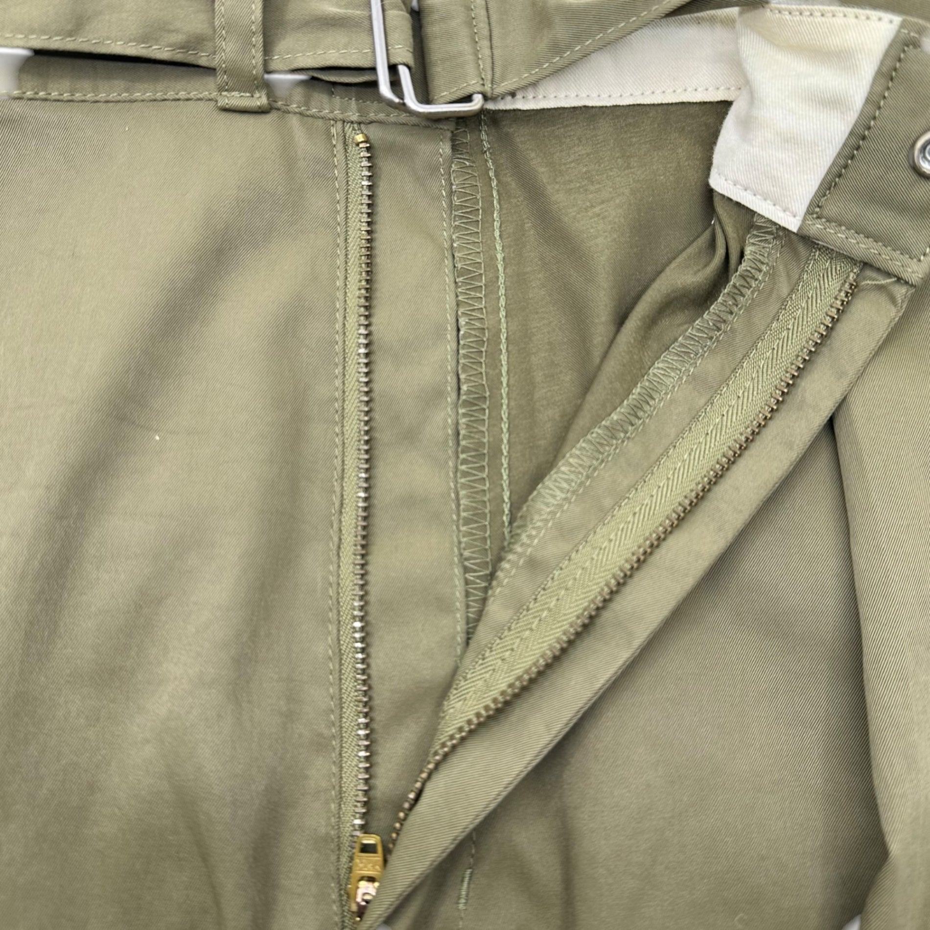 marka(マーカ) belted widework pants ベルテッド ワイドワーク パンツ M16D-24PT02C 1(S程度) カーキ