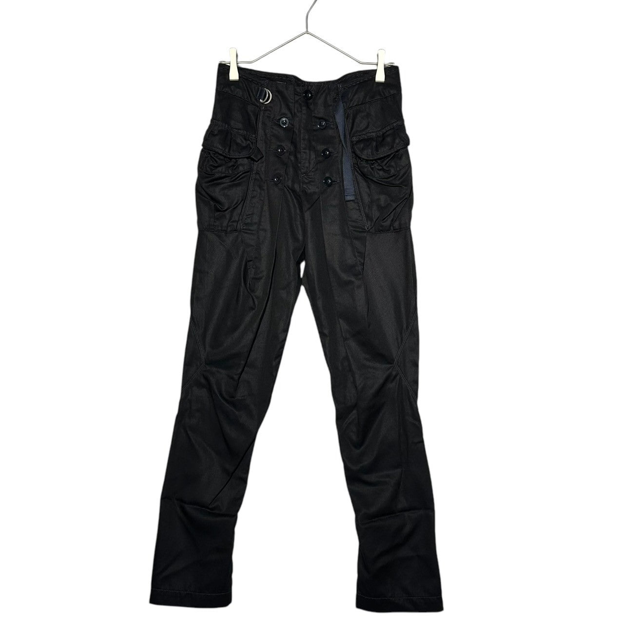 MARITHE FRANCOIS GIRBAUD(マリテフランソワジルボー) 00's Modified Cropped Pants 変形 クロップド パンツ F6-2611 SS ブラック×ネイビー