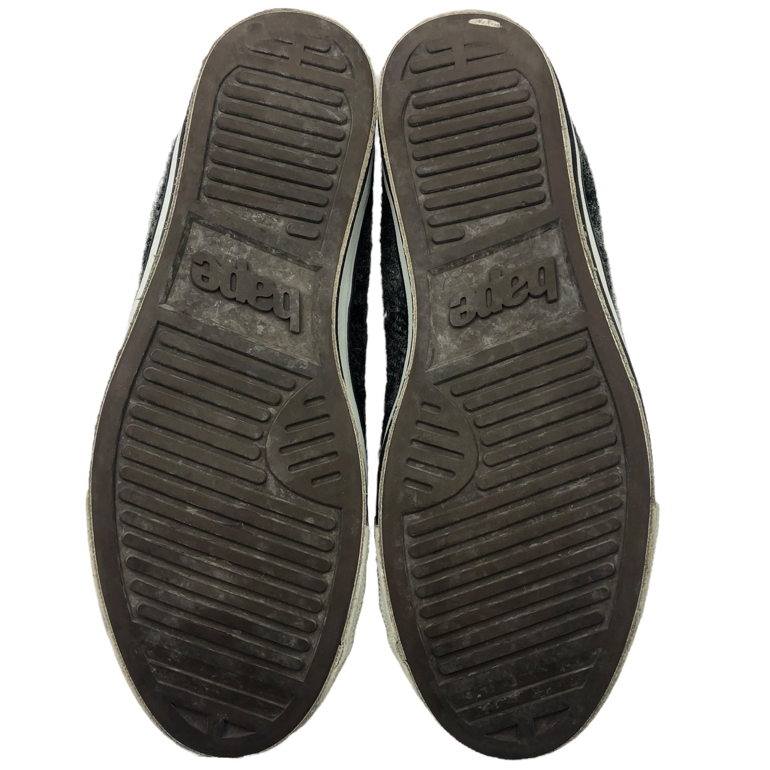 A BATHING APE × Harris Tweed (アベイシングエイプ×ハリスツイード) BAPE STA wool sneakers HI ベイプ スタ ウール スニーカー ハイカット 26.0cm グレー