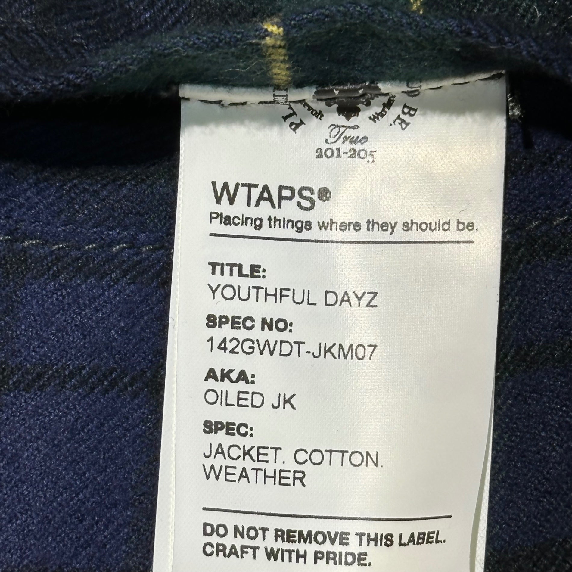 WTAPS(ダブルタップス) 14AW The British Millerain OILED JK オイルド ジャケット 142GWDT-JKM07 1 オリーブ フーデッド ミリタリー