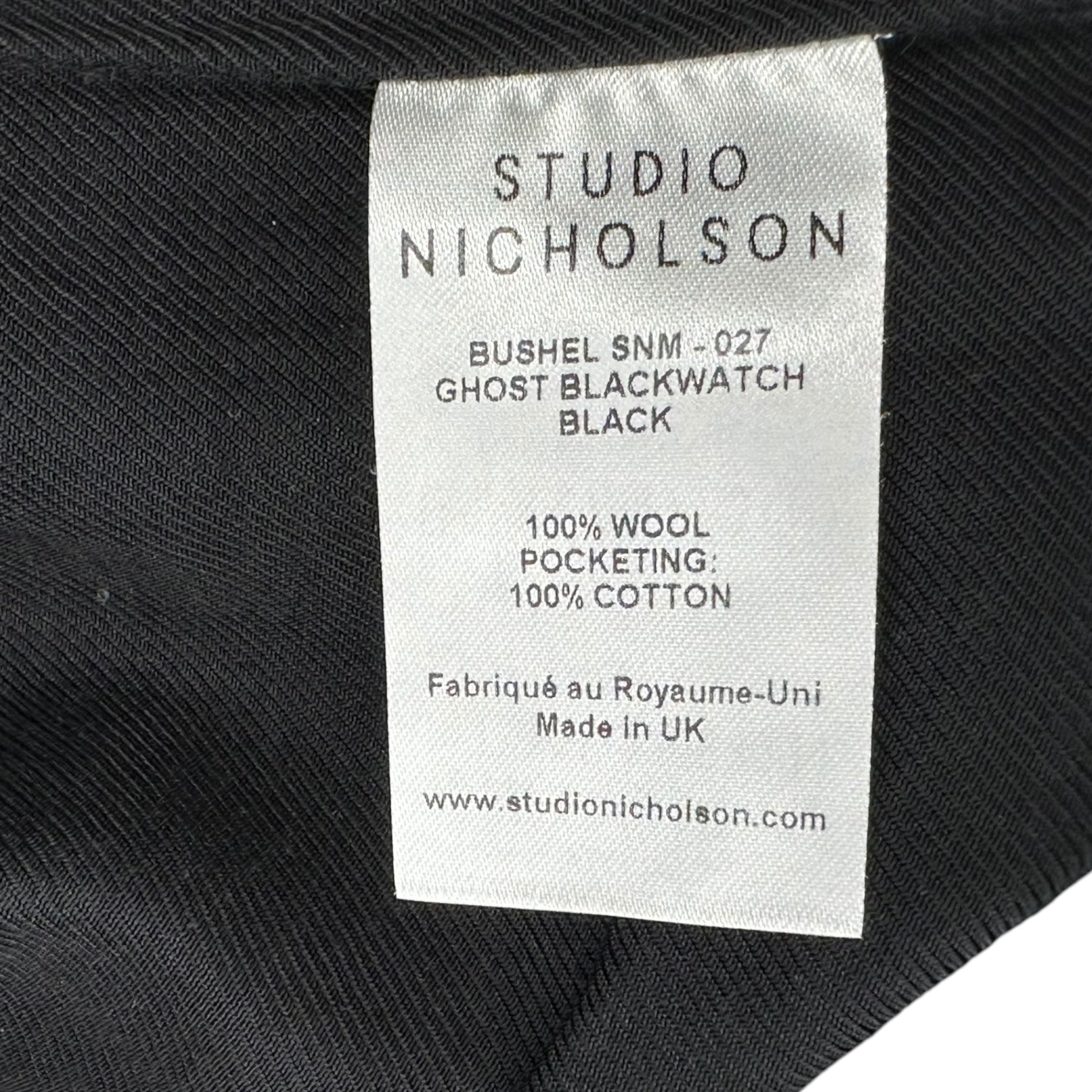 STUDIO NICHOLSON(スタジオニコルソン) BUSHEL VOLUME PANTS ブッシェル ボリューム パンツ BUSHEL-SNM-027 XS ブラック