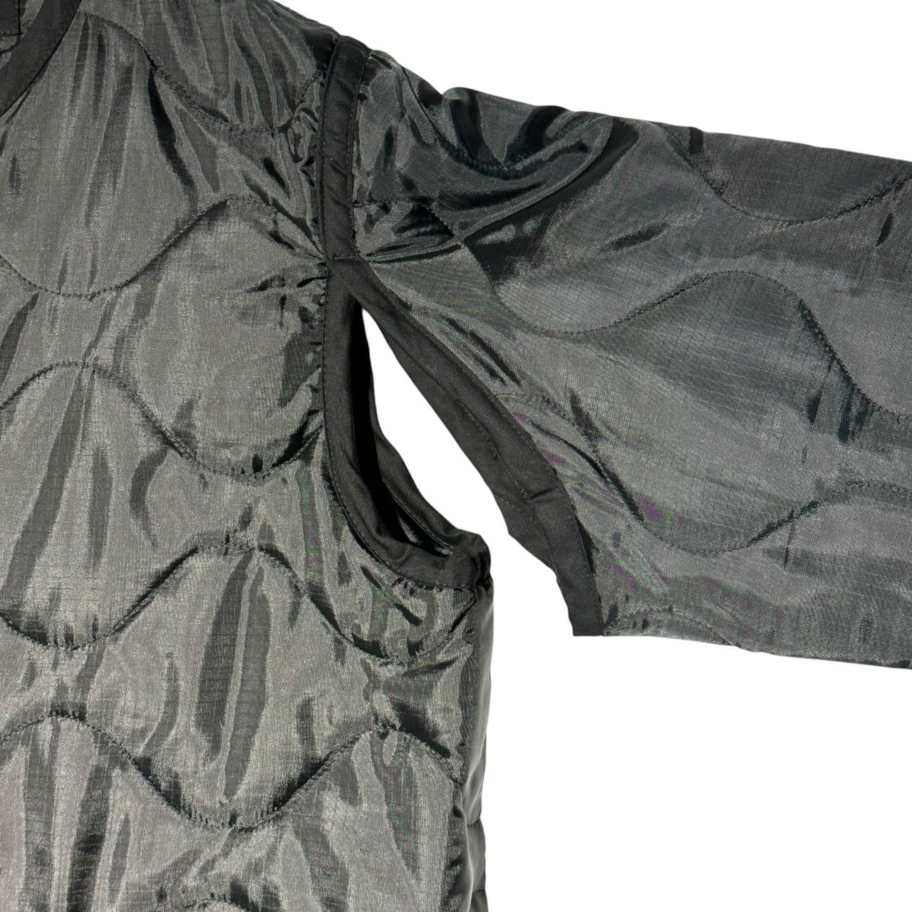 HOUSTON(ヒューストン) ”3M THINSULATE” M-65 Field Liner Jacket フィールド ライナー ジャケット 50909 L ブラック ミリタリー キルティング