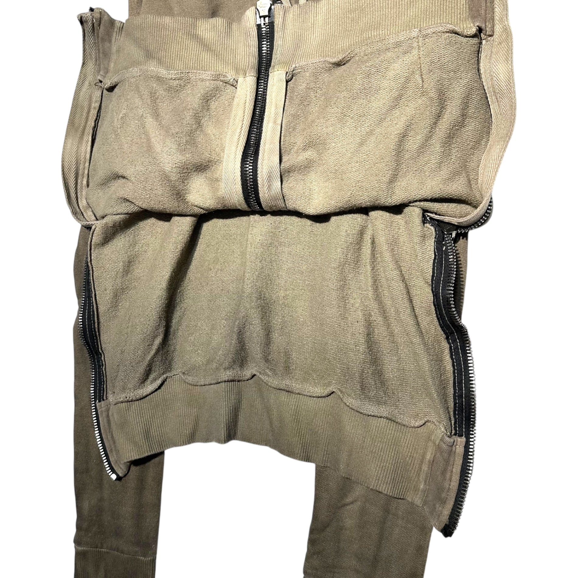 BALMAIN HOMME(バルマンオム) Side Zip Garment Dye Parka サイドジップ ガーメントダイ パーカー J643 B558B S ブラウン 製品染め