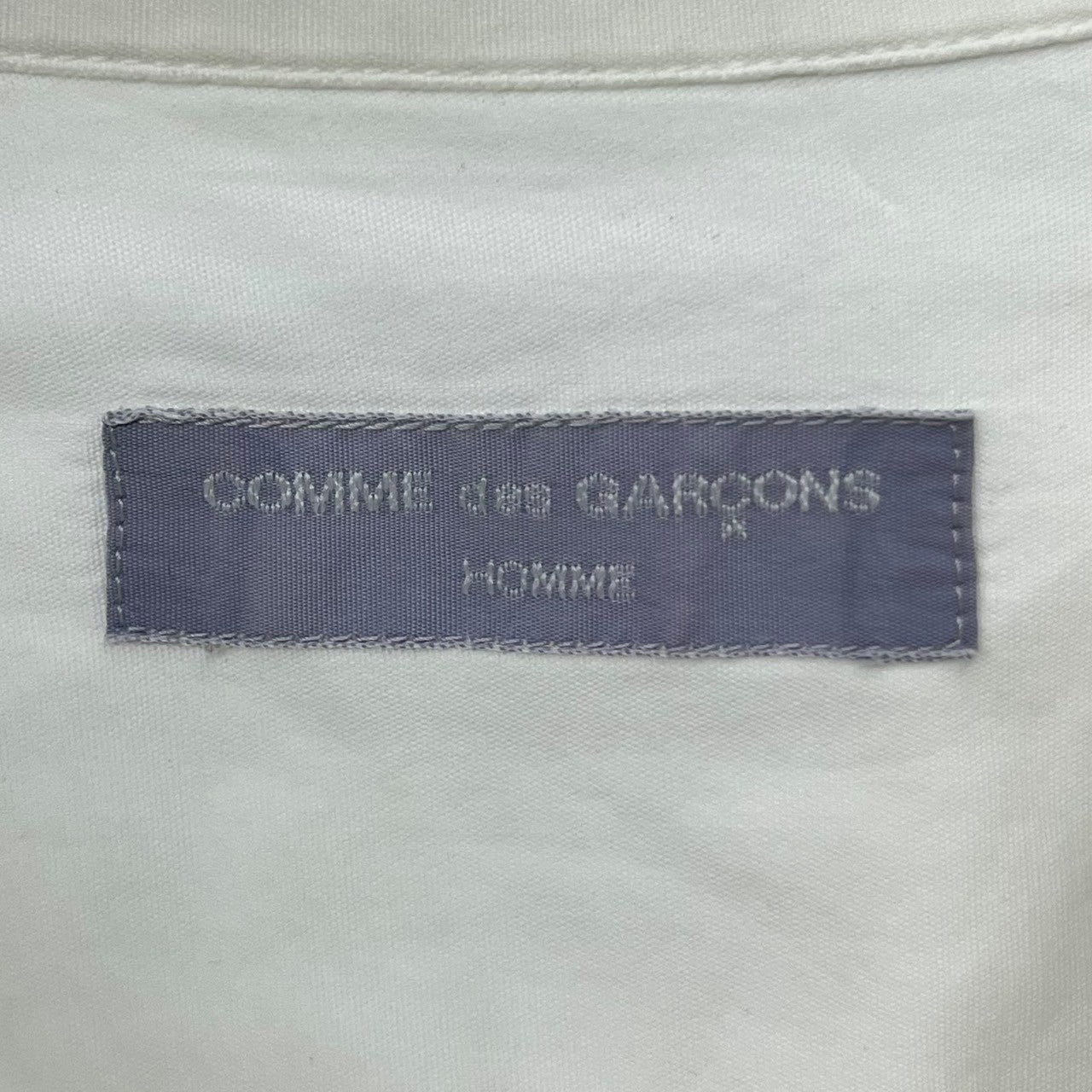 COMME des GARCONS HOMME(コムデギャルソンオム) 90's Shoulder line wide silhouette shirt 肩ライン ワイドシルエット シャツ 田中オム FREE ホワイト 品質表示タグ印字消え