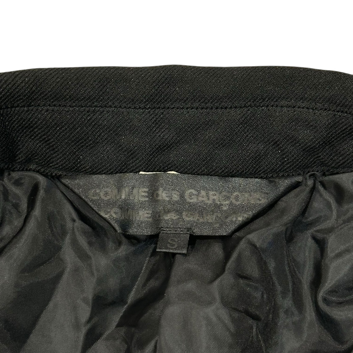 COMME des GARCONS COMME des GARCONS(コムデギャルソンコムデギャルソン) 2018AW Polyester Felted Short-Length Jacket ポリ 縮絨 ショートレングス ジャケット RB-J024 S ブラック AD2018
