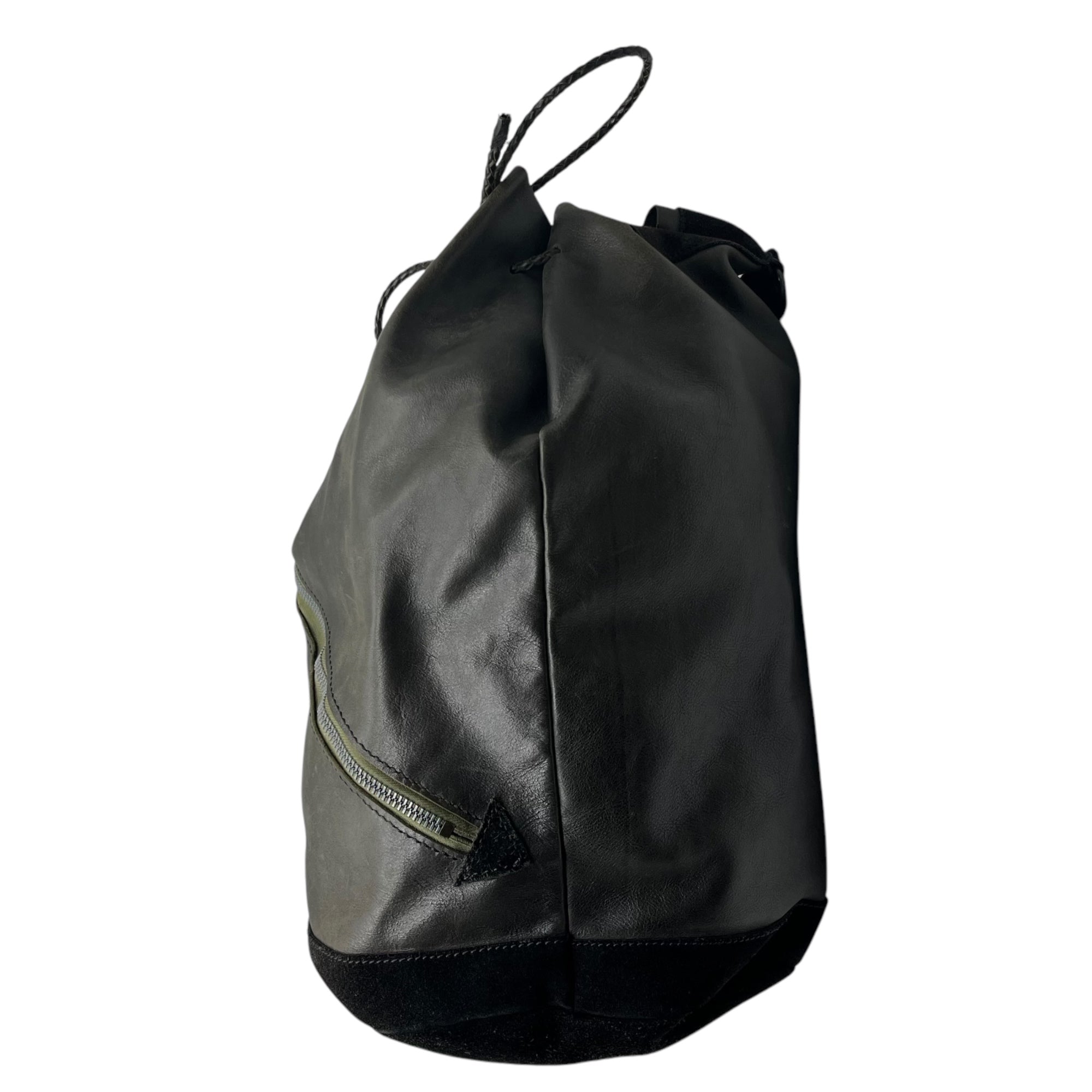 JAS-M.B.(ジャスエムビー) Early model RIRI zip custom leather bonsack bag 初期型 リリジップ カスタム ボンサック バッグ ブラック 初期RIRIジップ取り付けカスタム品 一点物