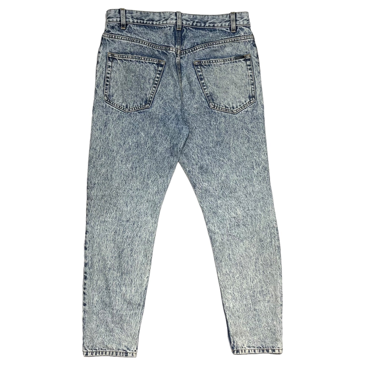 SAINT LAURENT PARIS(サンローランパリ) chemical wash denim pants ウォッシュド加工 ケミカル デニムパンツ 681376 YP53 2021 00064 W30 インディゴ