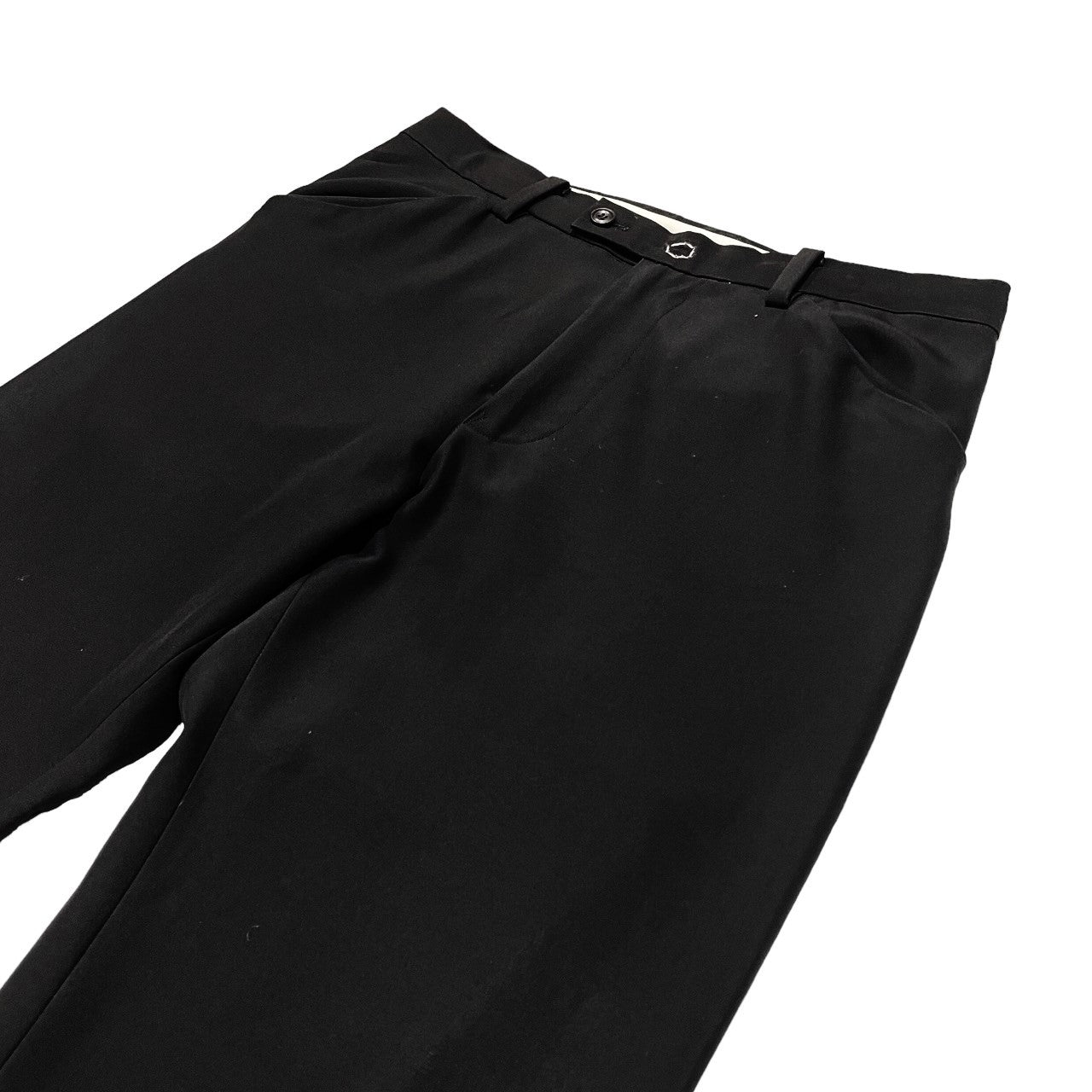 SUNSEA(サンシー) 19SS SNM BLUE TEKETEKE PANTS スーパーナイスマテリアルブルー テケテケ パンツ スラックス 19S53 SIZE 2(M) ブラック