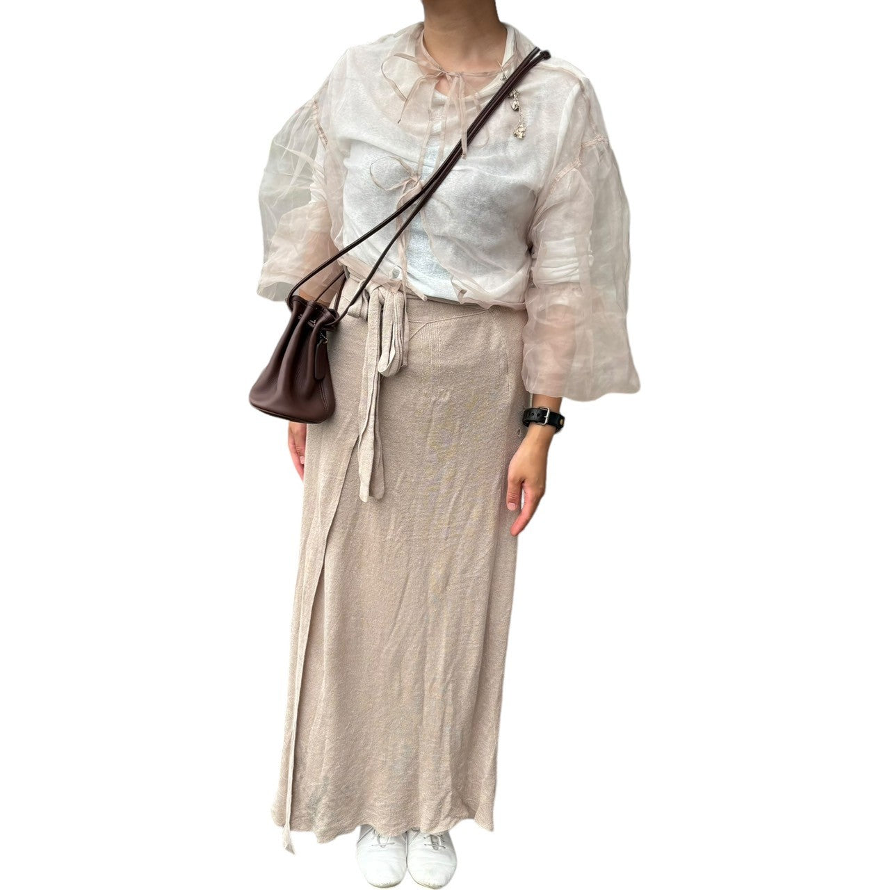 COACH(コーチ) OLD COACH mini drawstring shoulder bag ミニ 巾着 ショルダー バッグ ブラウン