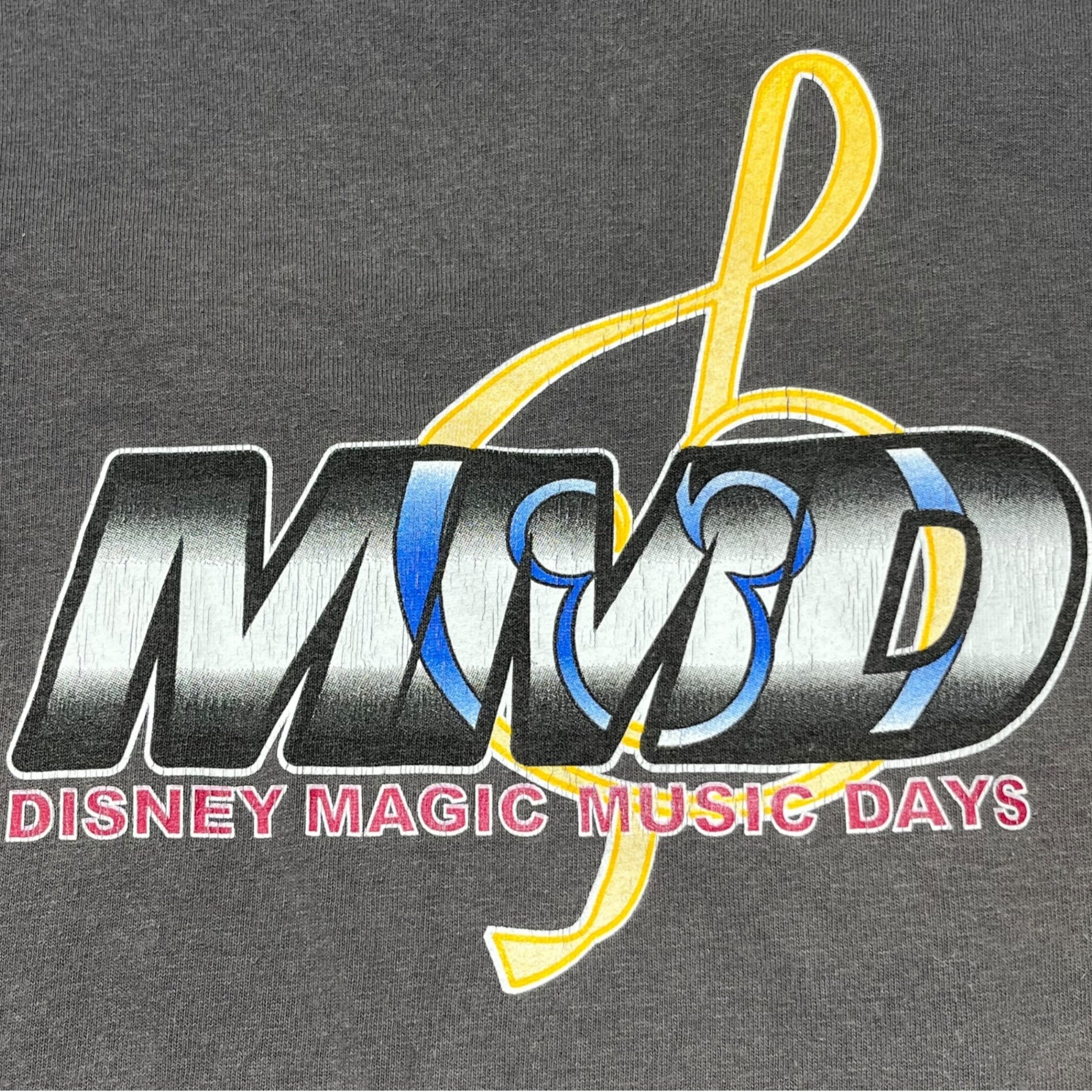 Disney VINTAGE(ディズニーヴィンテージ) 05's MAGIC MUSIC DAYS T-SHIRT マジック ミュージック デイズ Tシャツ 00s S グレー