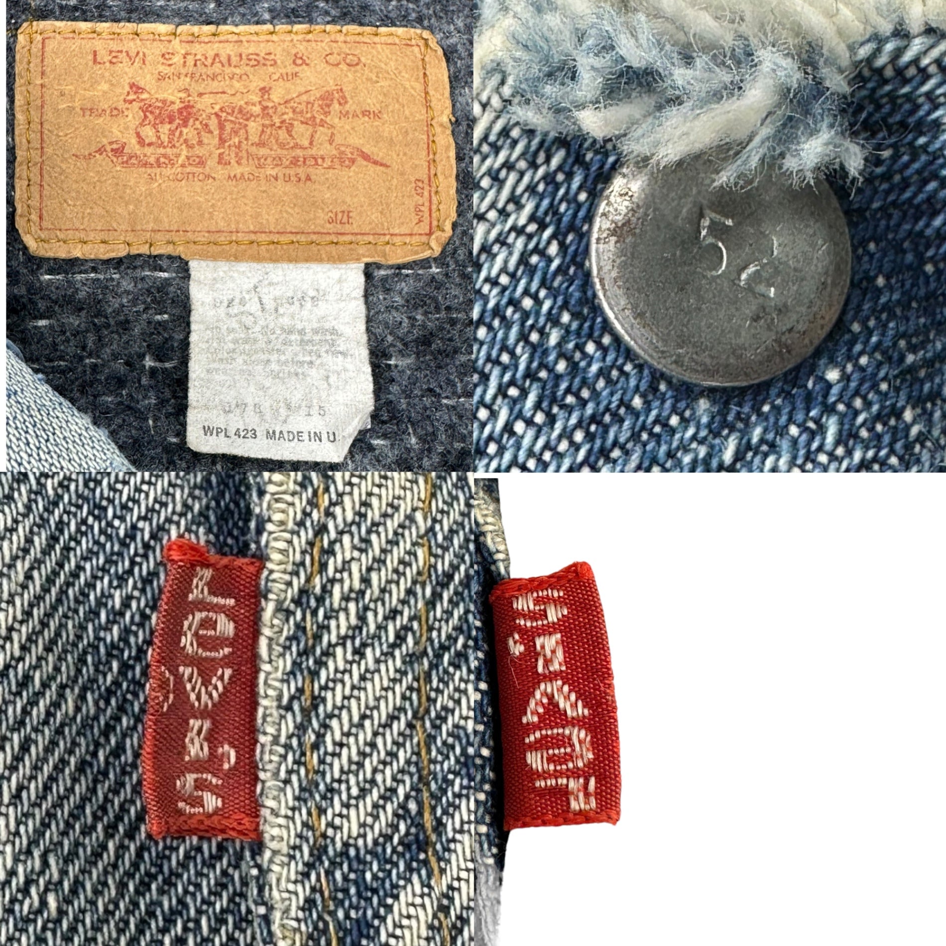Levi's(リーバイス) 70's 「BORO」 70505 Hard Damaged Lined Blanket Denim Jacket 70年代 ボロ ハードダメージ 裏地 ブランケット デニム ジャケット L~XL程度 ライトインディゴ