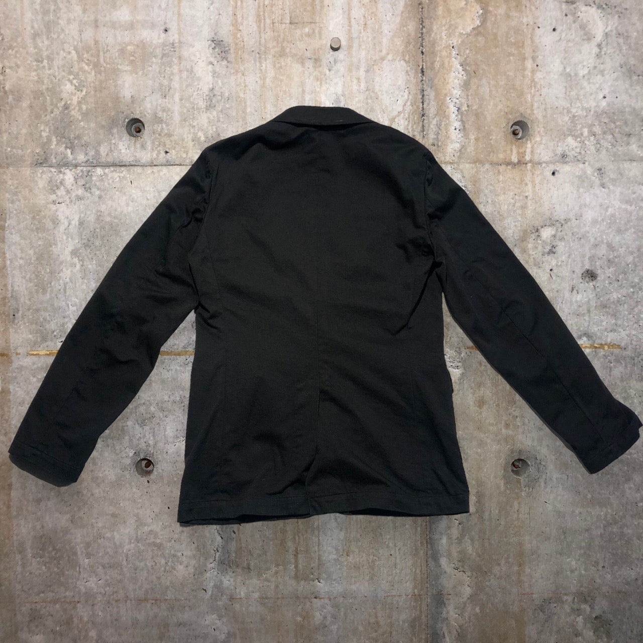 COMME des GARCONS HOMME PLUS EVER GREEN(コムデギャルソンオムプリュスエバーグリーン) 07SSラインスタッズコットンジャケット PS-J214 M ブラック AD2006 2000AW Docking Rock ドッキングロック期 復刻