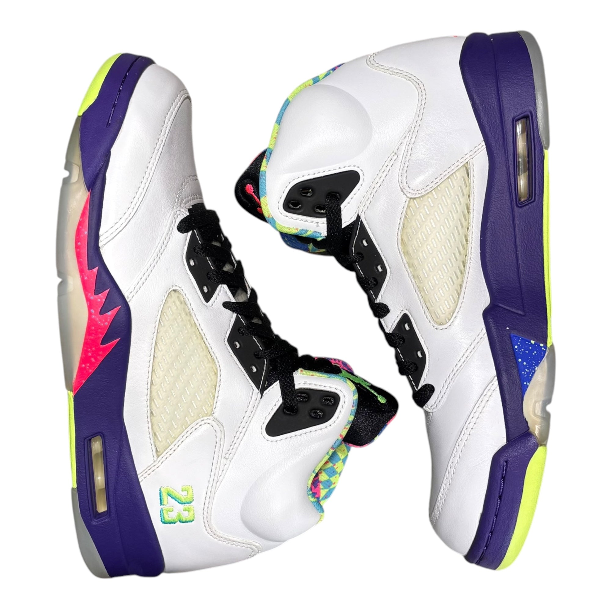 NIKE(ナイキ) AIR JORDAN5 RETRO BEL-AIR エアジョーダン5 レトロ ベル エアー DB3335-100 26.0cm ホワイト×パープル