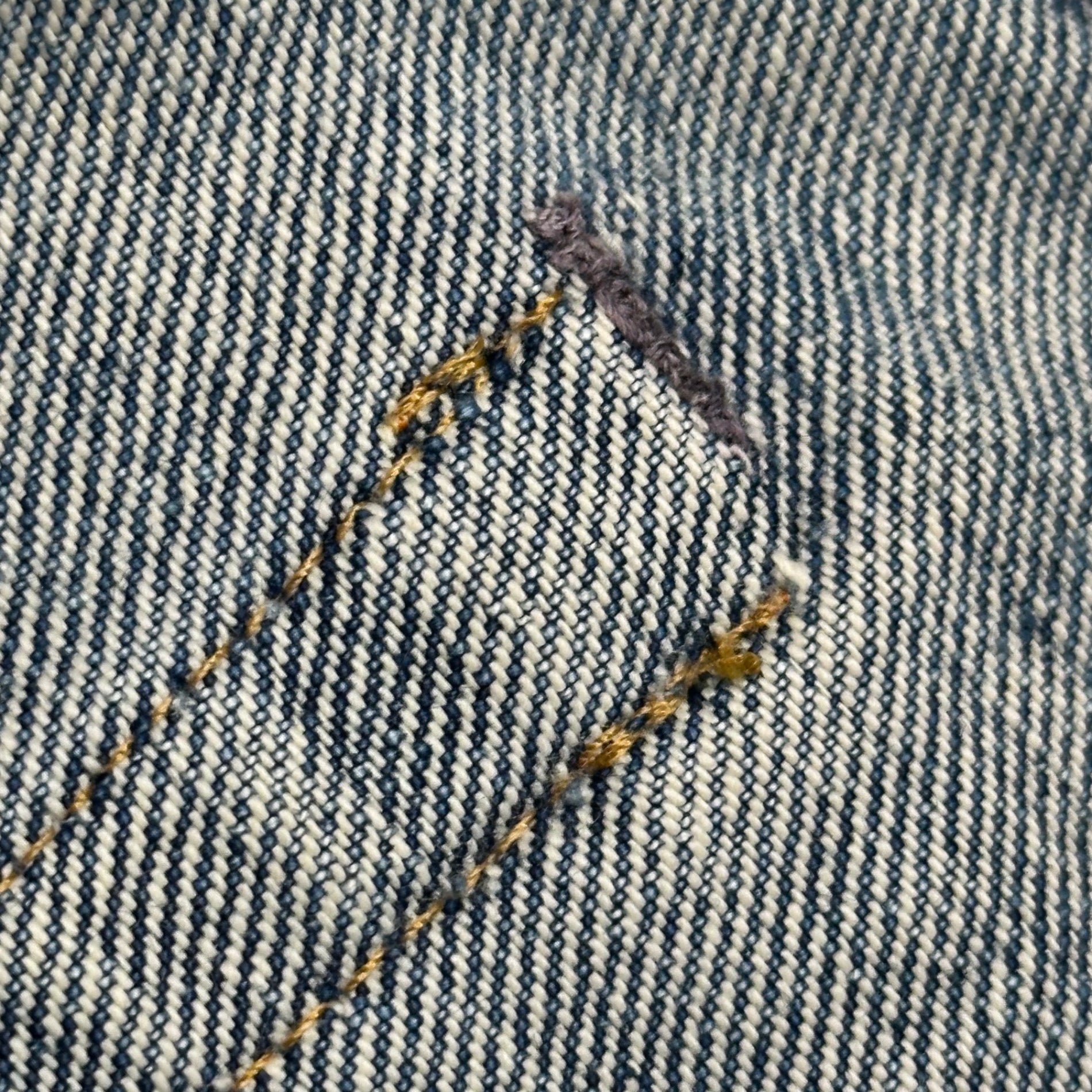 Levi's(リーバイス) 1967~1969's 505 BIG E Denim Pants ヴィンテージ デニム パンツ 実寸約W31.5 インディゴ 60’s 60年代 42TARON 並行ステッチ 均等V 最初期