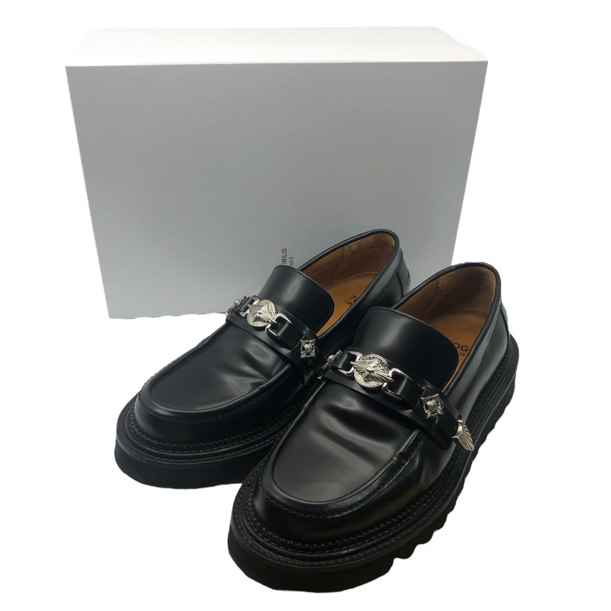 TOGA VIRILIS(トーガビリリース) LOAFER BLACK POLIDO ローファー AJ1253 43(28cm程度) ブラック レザー シューズ