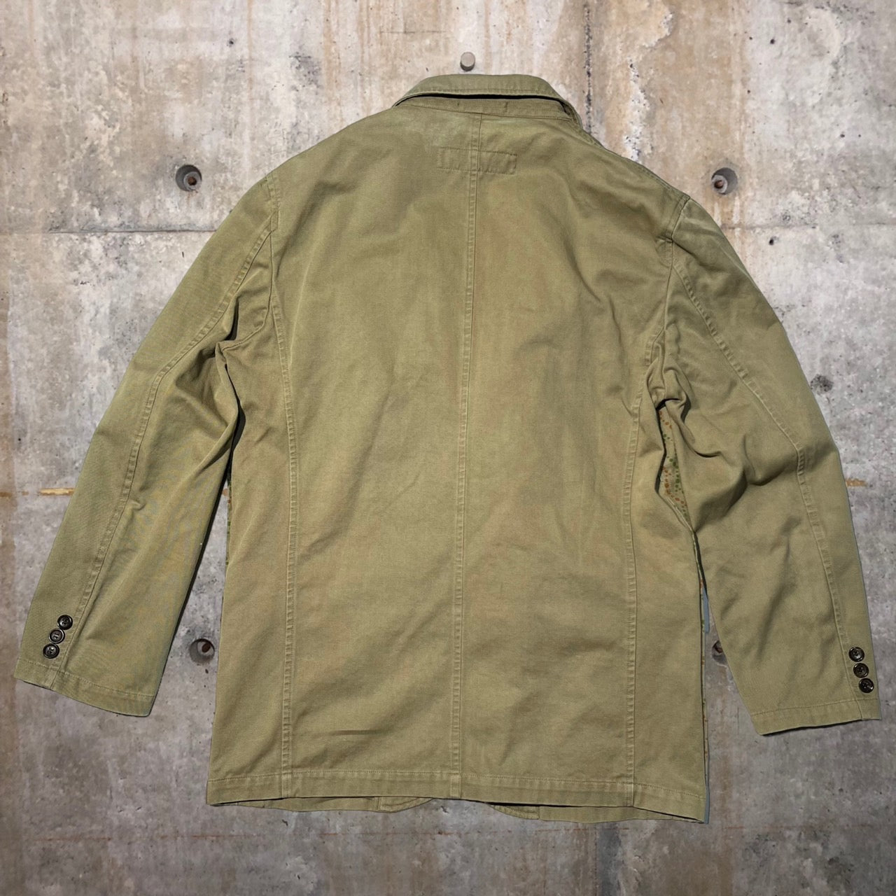 COMME des GARCONS HOMME(コムデギャルソンオム) 02SSコットン3Bジャケット HE-J005 S ベージュ AD2002 田中オム最終期