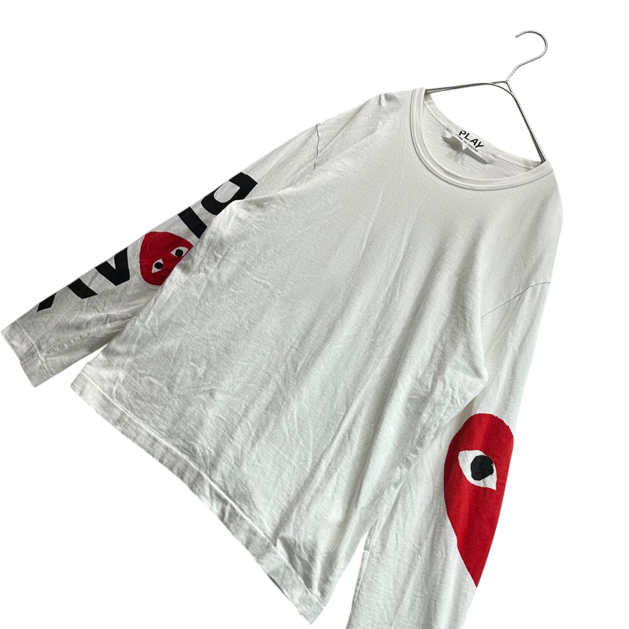 PLAY COMME des GARCONS(プレイコムデギャルソン) INVADER COTTON L/S T-SHIRT インベーダー コットン 長袖 Tシャツ ロンT AZ-T330 L ブラック AD2022