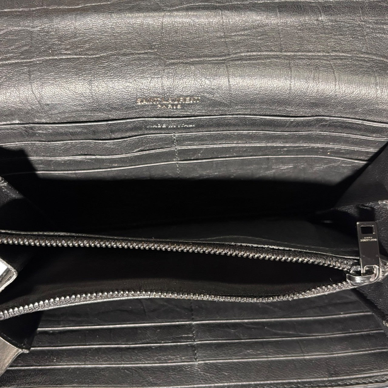 SAINT LAURENT(サンローラン) Monogram large flap wallet モノグラム ラージ フラップ ウォレット CFR556252 ブラック 財布 長財布 レザー ロゴ 箱付