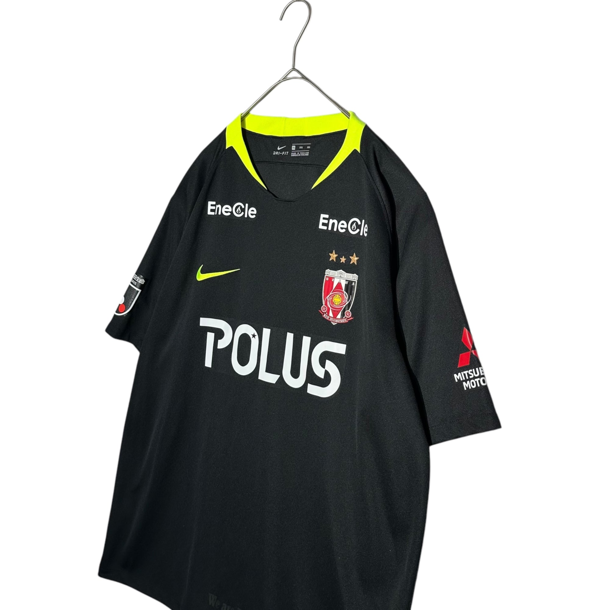 NIKE(ナイキ) 2019 浦和レッズ ”10 KASHIWAGI” 柏木 陽介 オーセンティック アウェイ 半袖 ユニフォーム AQ4449-010 3XL ブラック×イエロー ゲーム シャツ Jリーグ URAWA