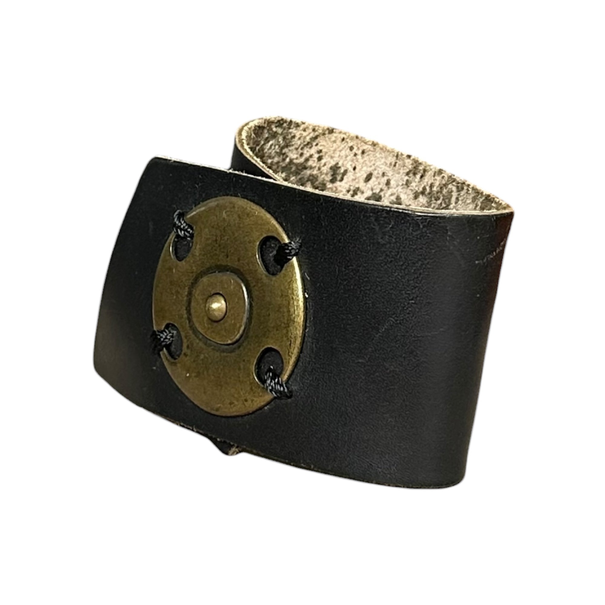 beauty:beast(ビューティービースト) 1990's Big Button Leather Bracelet ビッグ ボタン レザー ブレスレット ブラック 90年代 アーカイブ