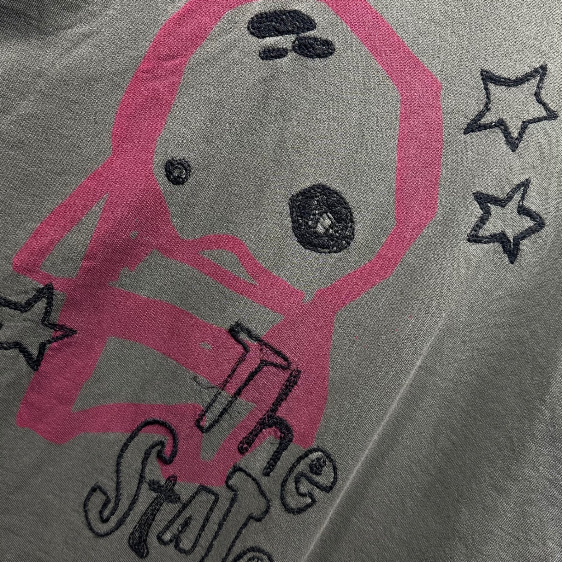 REIGN ITALIA(レインイタリア) Stitch and Print Sweatshirt ステッチ アンド プリント スウェット AF167 F060 4001 L カーキ
