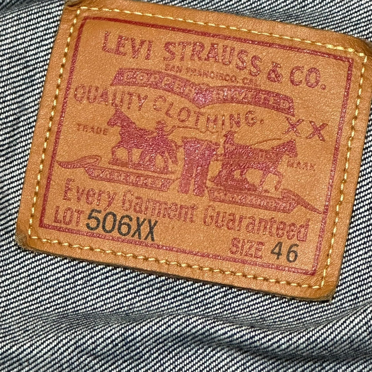 LEVI'S VINTAGE CLOTHING(リーバイスビンテージクロージング) 1936 506XX TYPE I JACKET 1st タイプ デニム ジャケット オーガニック コットン 70506-0028 46(XXL) インディゴ Tバック