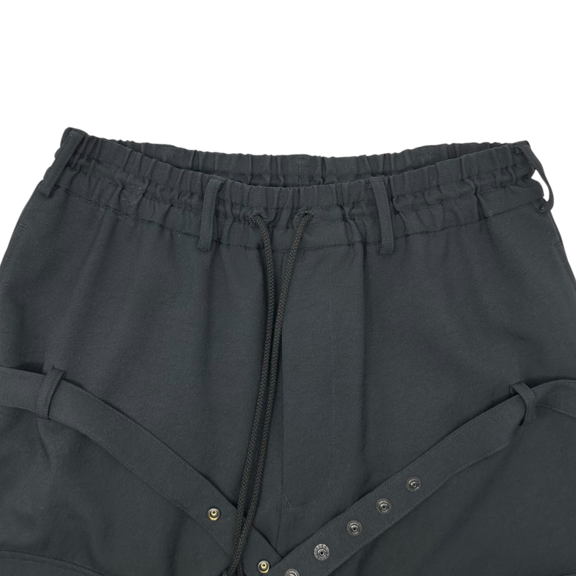 s'yte(サイト) Polyester cargo pants ポリエステル カーゴ パンツ UQ-P09-904 3(M程度) ブラック ボンテージ