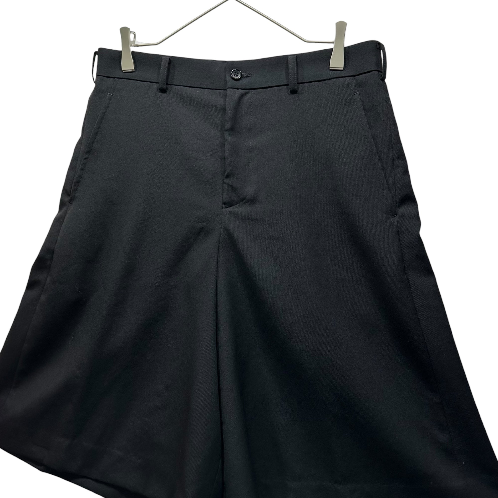 BLACK COMME des GARCONS(ブラックコムデギャルソン) 25SS Wool Gabardine Harem Half Pants ウール ギャバジン サルエル ハーフ パンツ 1O-P008 M ブラック AD2024