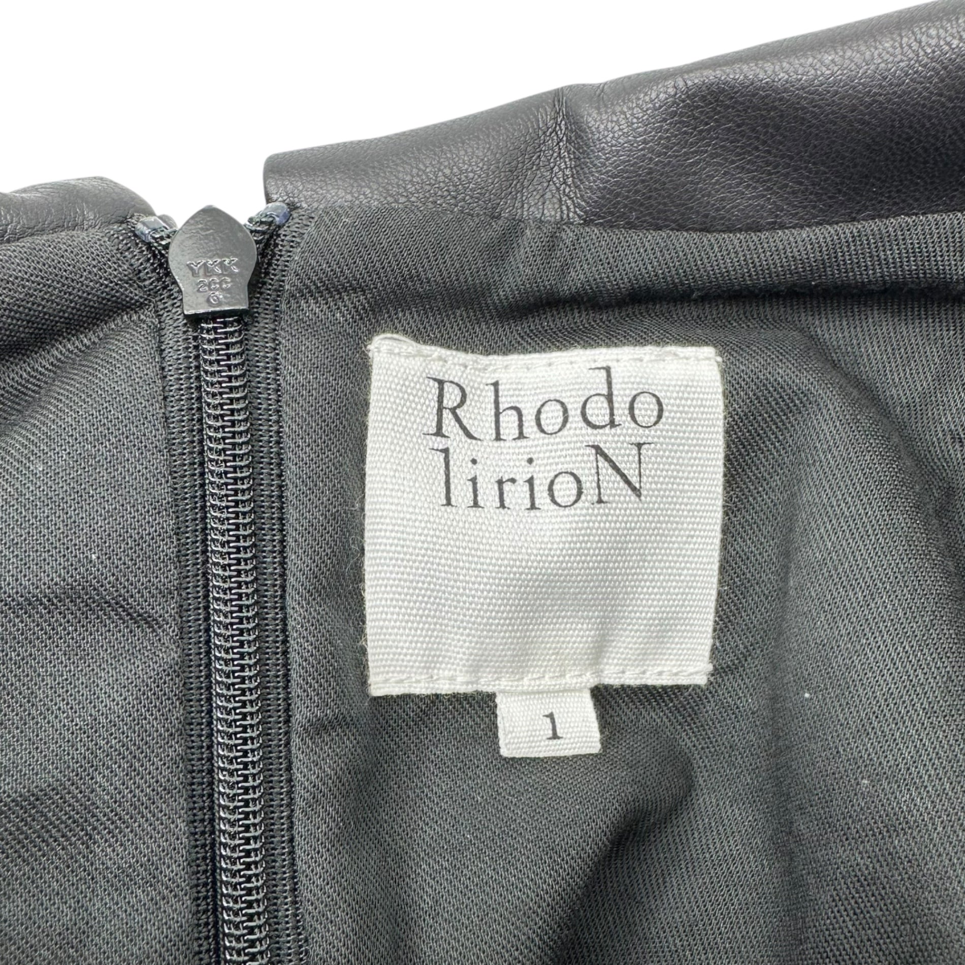 RhodolirioN(ロドリリオン) 22AW Puff Sleeve Shirt - Synthetic Leather パフスリーブ シャツ ブラウス シンセティック レザー LN868 1 ブラック