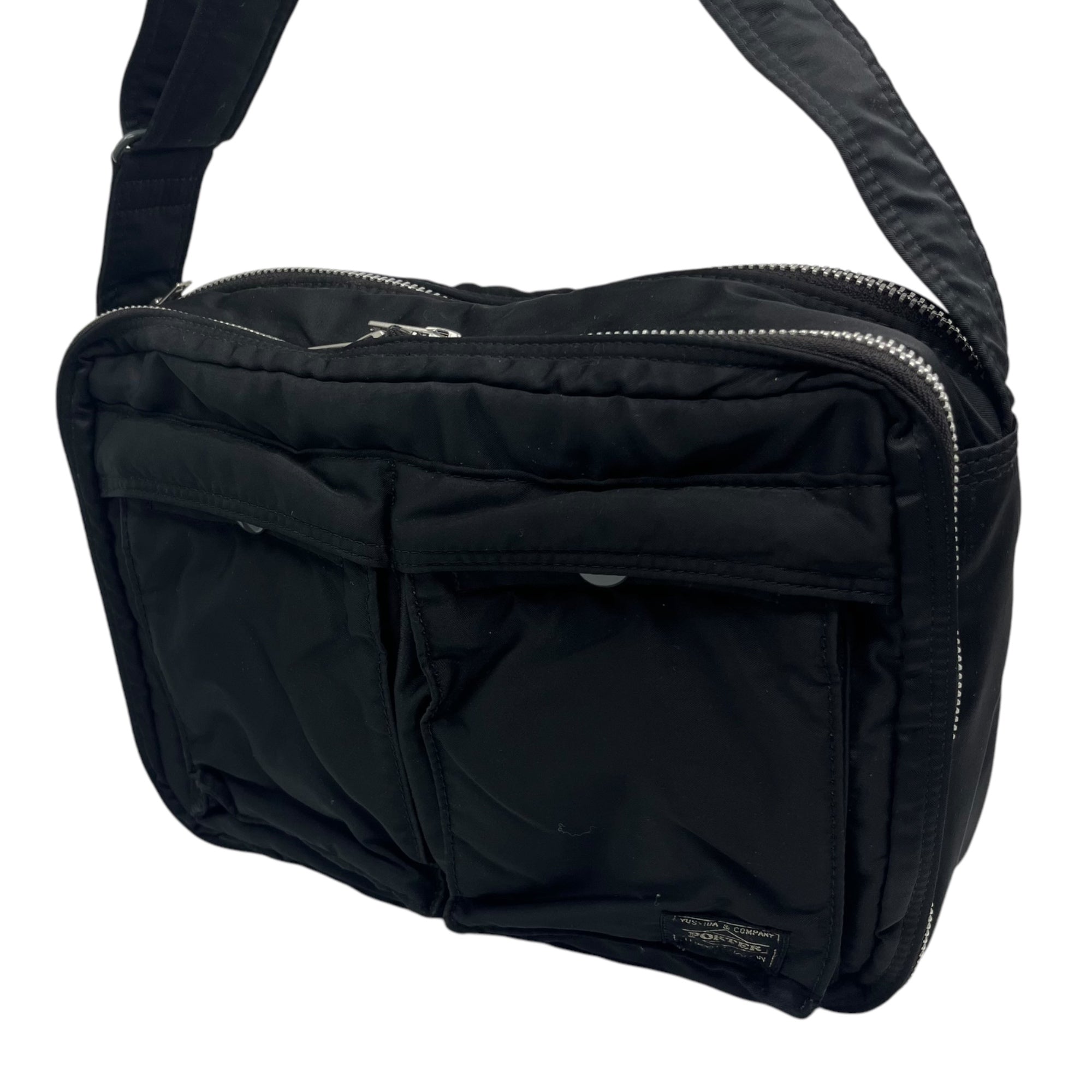 PORTER(ポーター) TANKER SHOULDER BAG(L) タンカー ショルダー バッグ 622-78810 L ブルー×ブラック ナイロン