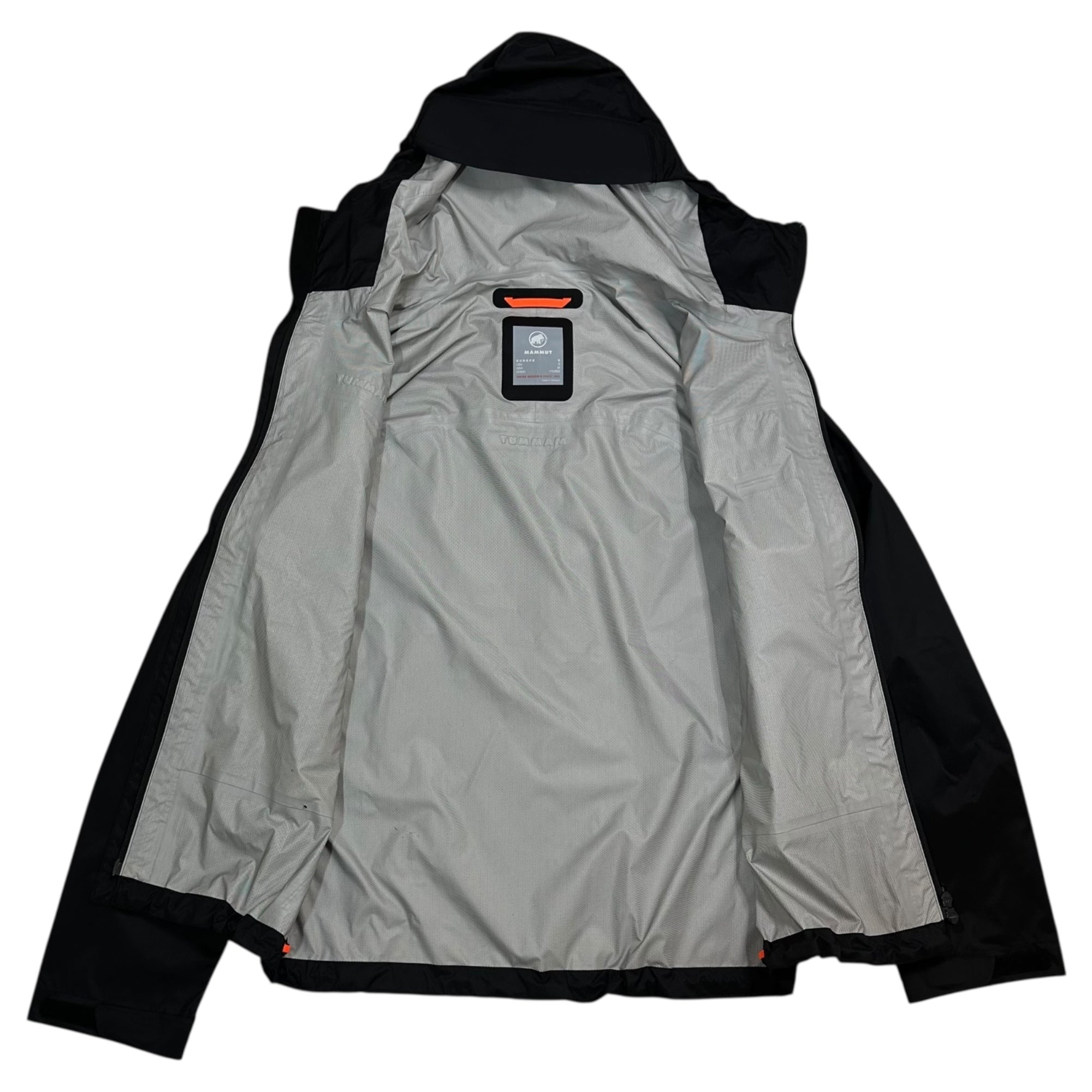 MAMMUT(マムート) Microlayer 2.0 HS Hooded Jacket AF Men マイクロレイヤー 2.0 ハードシェル フーデッド ジャケット アジアンフィット 1010-28651 M ブラック シェル マウンテンパーカー アウトドア