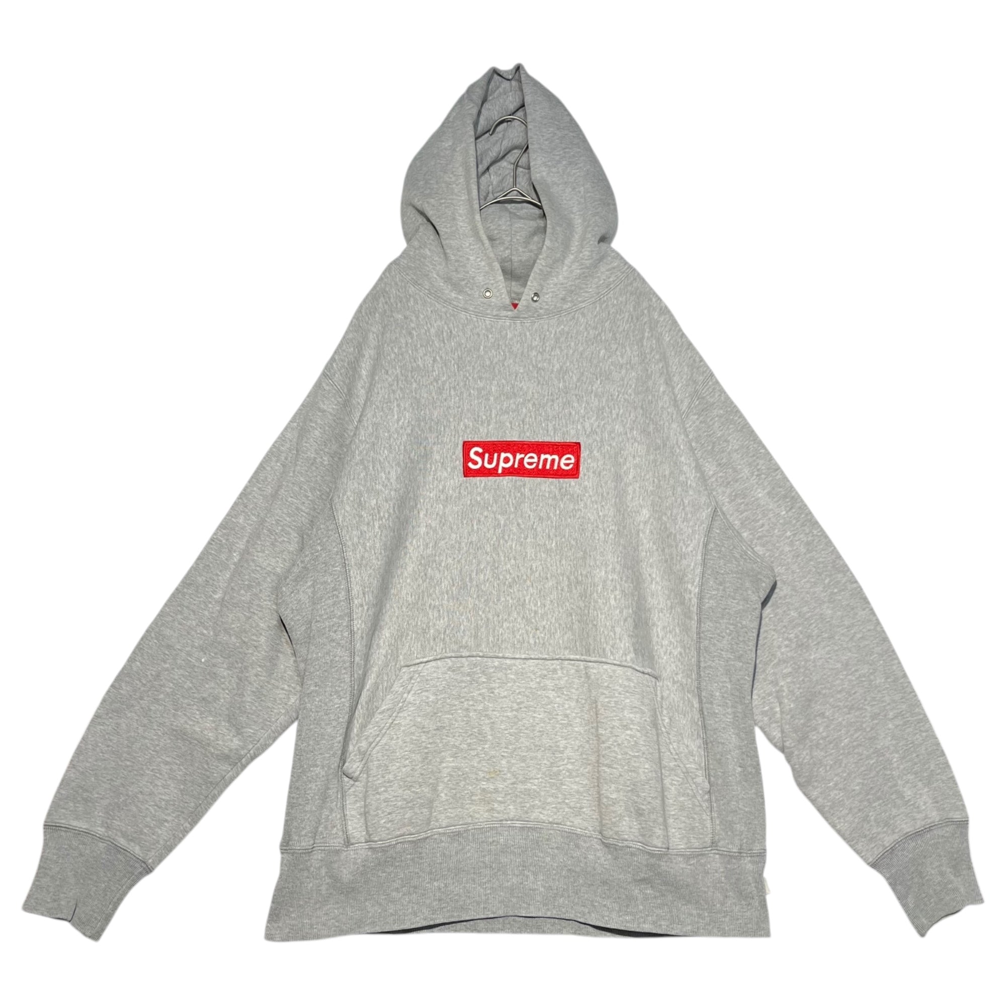 SUPREME(シュプリーム) 00's Old box logo hoodie オールド ボックス ロゴ フーディ 411FL L ライトグレー  初期 CANADA カナダ製 パーカー