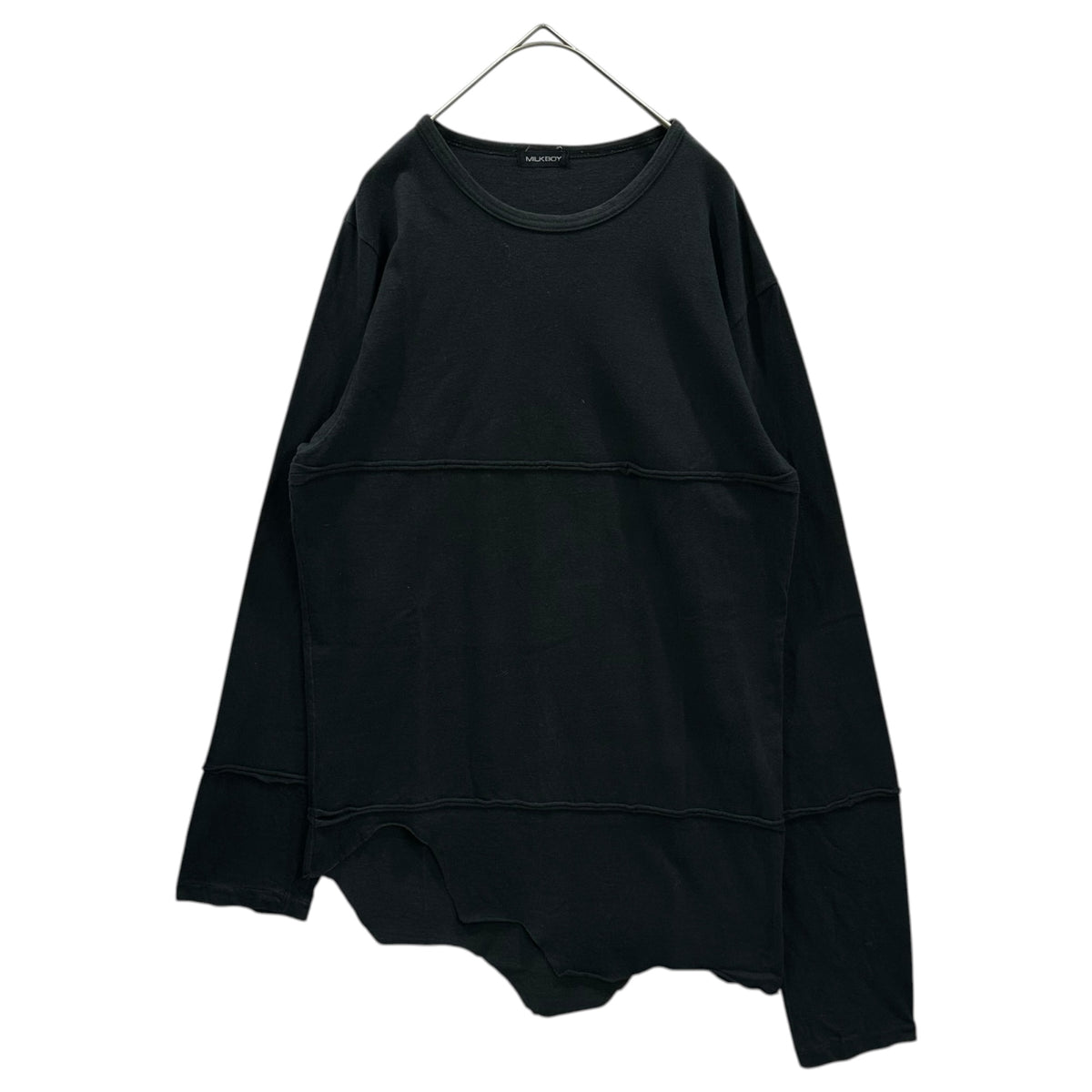 MILKBOY(ミルクボーイ) 1990's Inside-Out Joint L/S T-Shirt インサイド アウト ジョイント L/S Tシャツ OT0057 FREE ブラック