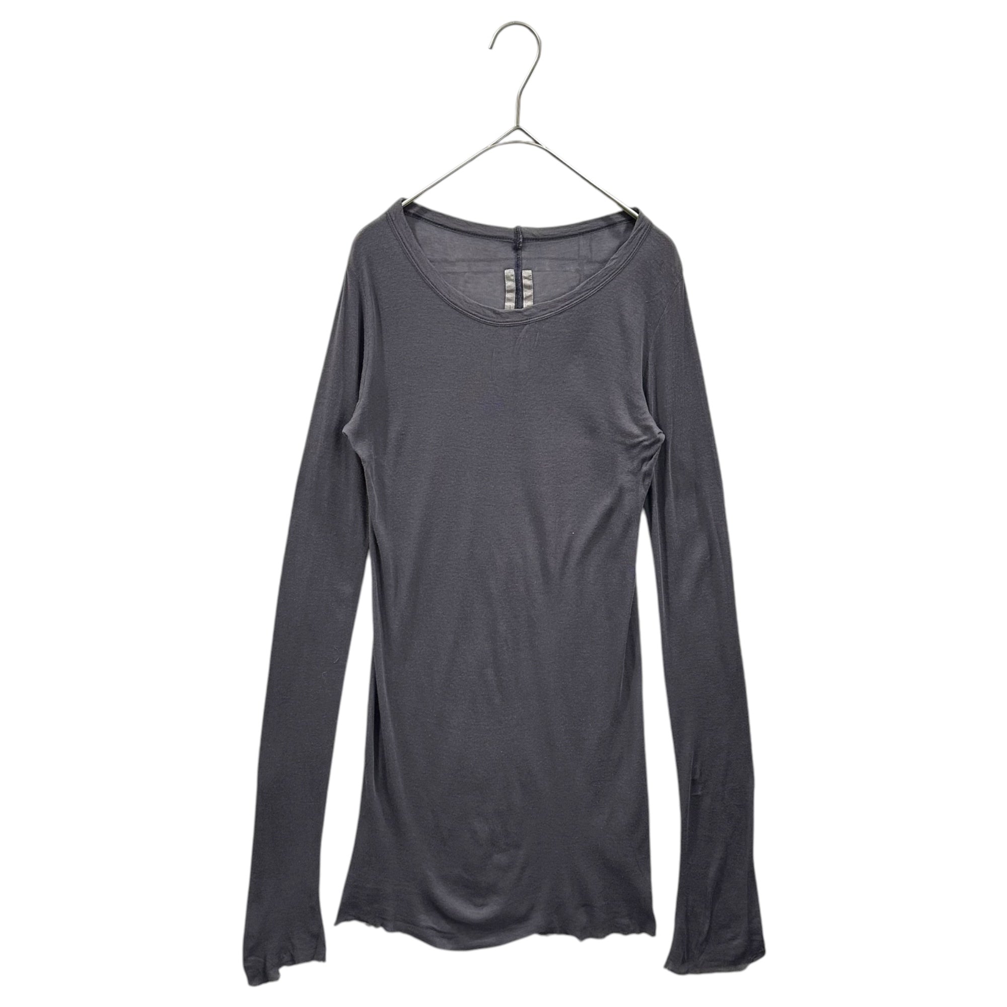 Rick Owens(リックオウエンス) 17AW L/S Ribbed T-Shirt 長袖 リブ カットソー RP17F7202 40 パープル Tシャツ