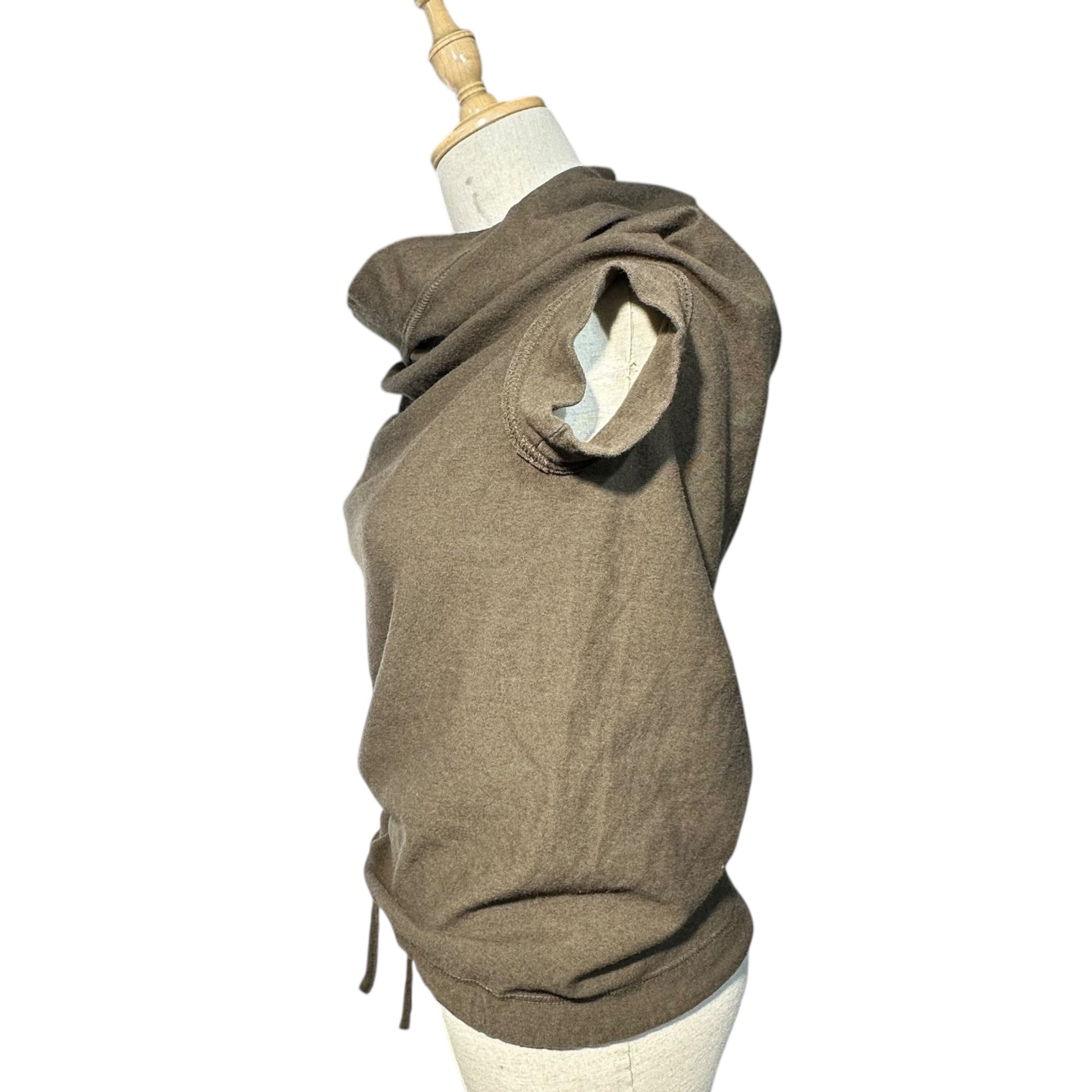 Y's(ワイズ) Cotton wool deformed cut and sew コットン ウール 変形 カットソー YC-T26-957 3(L程度) ブラウン