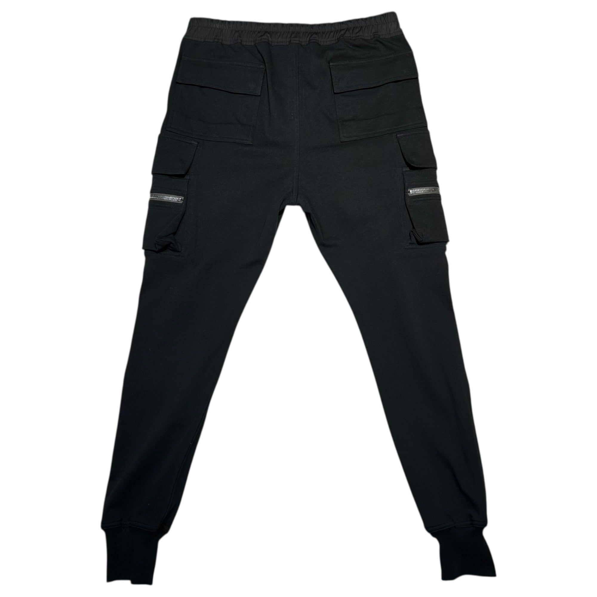 Rick Owens(リックオウエンス) 22AW MASTODON CARGO PANT マストドン カーゴ パンツ スウェット ジョグ RU02B2396-BA 52(XL程度) ブラック